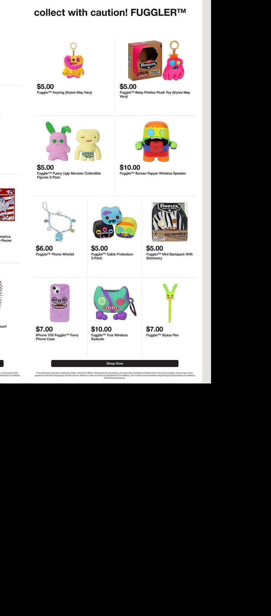 Five Below weekly ad