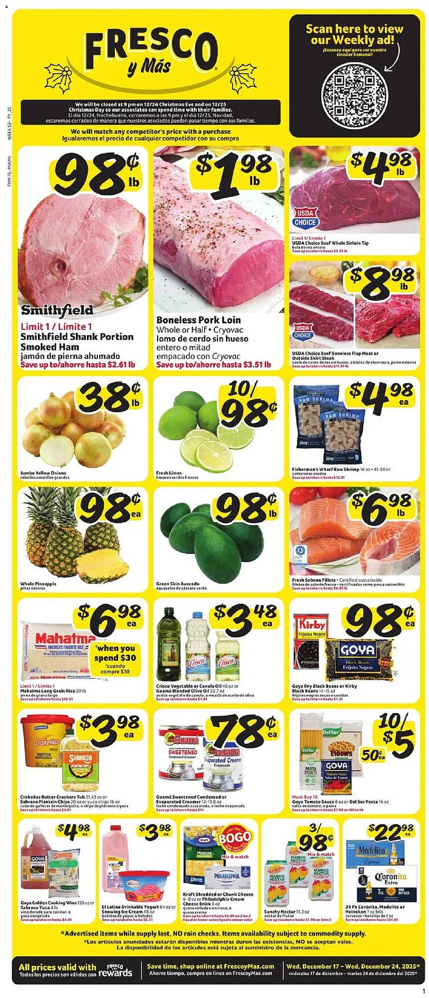 Fresco y Más weekly ad