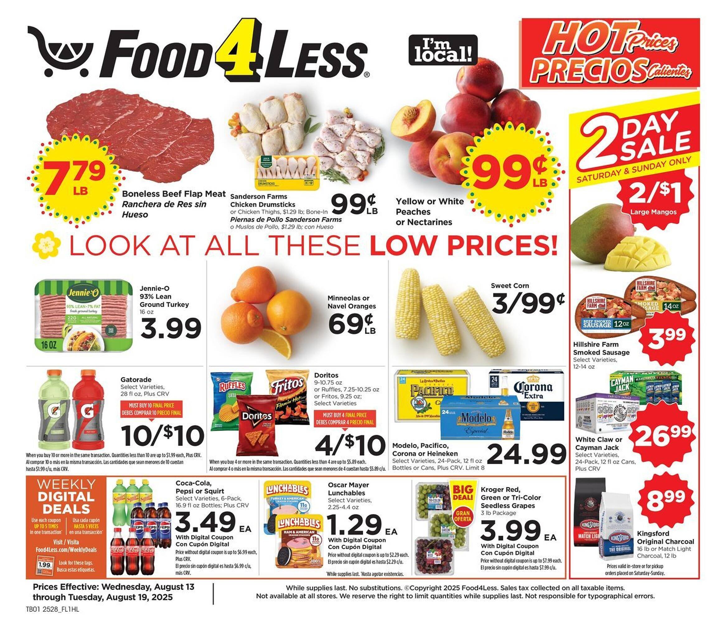 Food 4 Less Weekly Ad (2025-08-13 - 2025-08-19) | 1