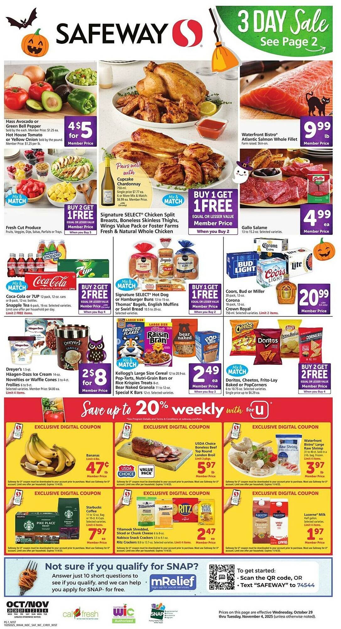 Safeway weekly ad (2025-10-29 - 2025-11-04) | 1