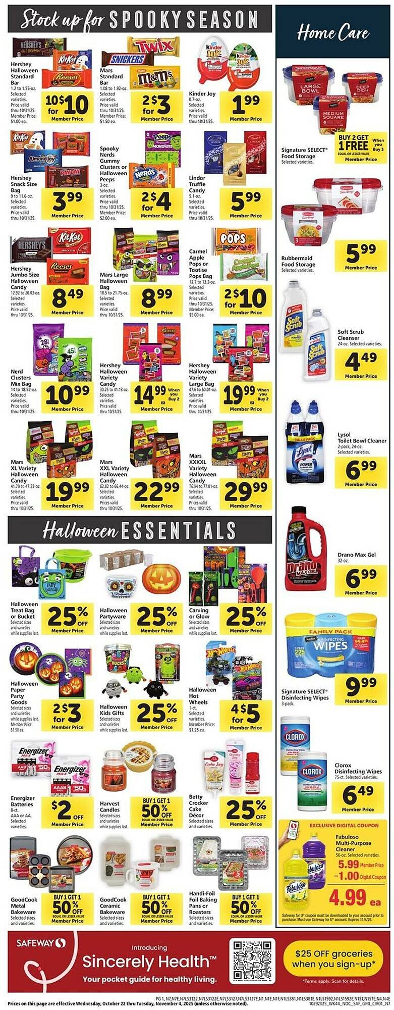 Safeway weekly ad (2025-10-29 - 2025-11-04) | 10