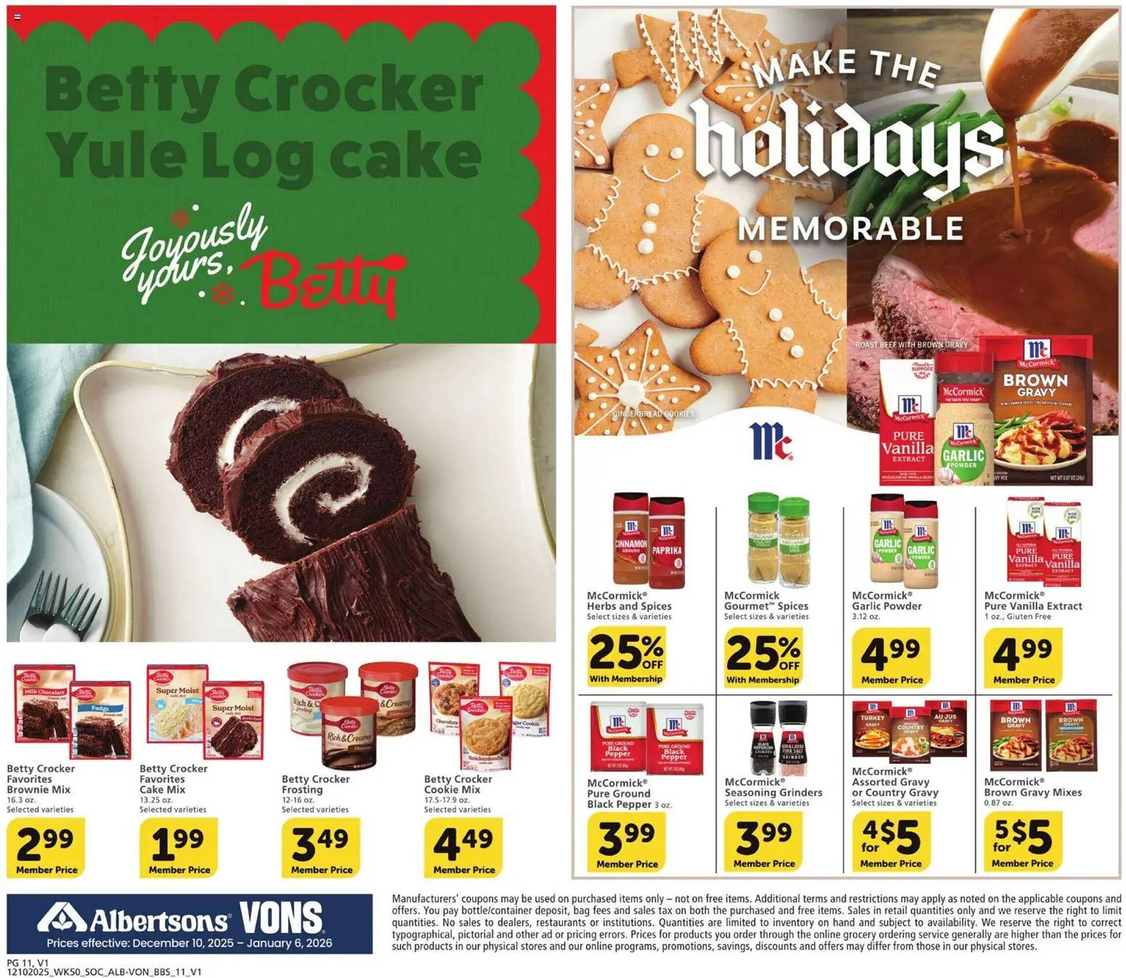 Vons weekly ad