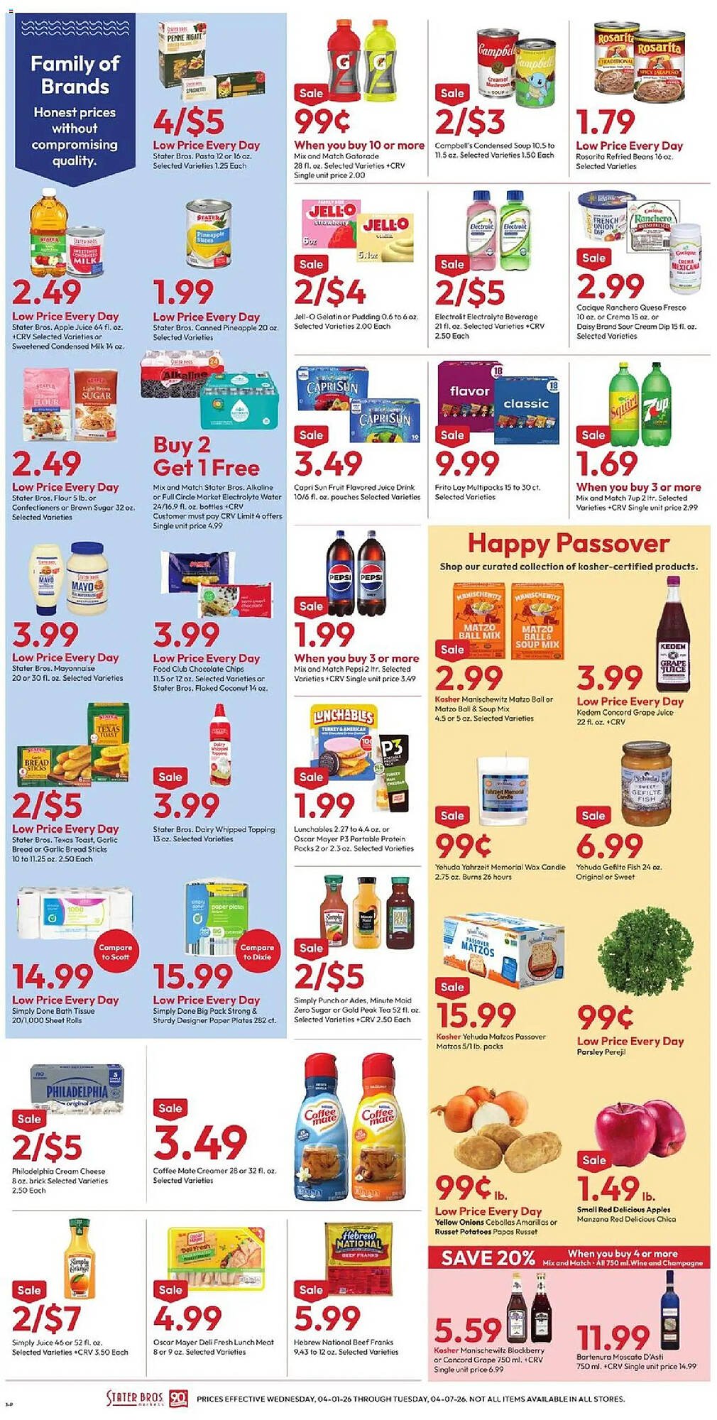 Stater Bros weekly ad