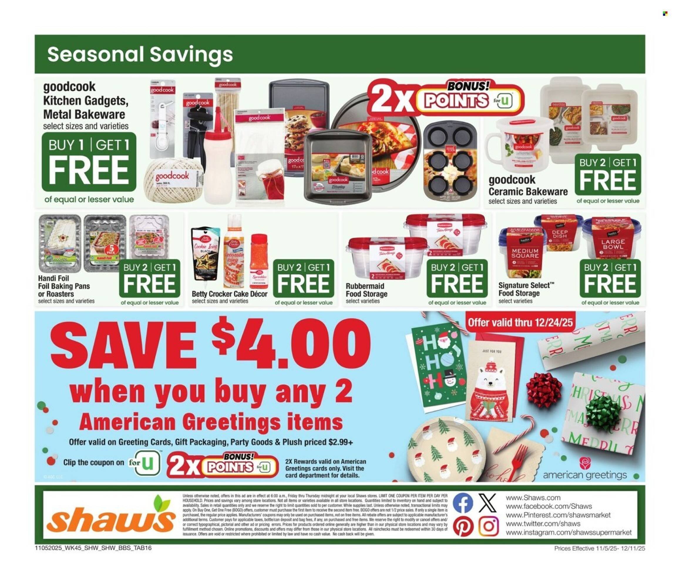 Shaw&#039;s flyer