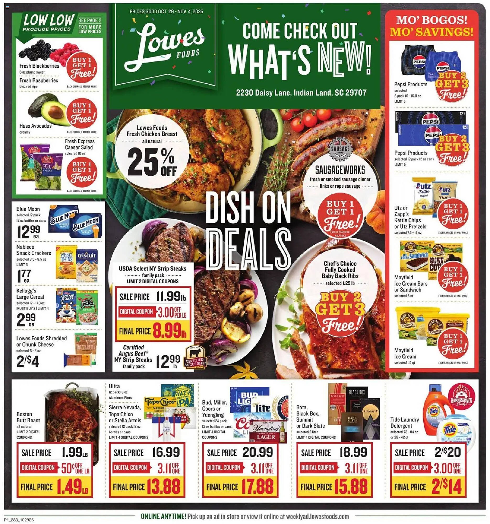 Lowes Foods weekly ad (2025-10-29 - 2025-11-04) | 1
