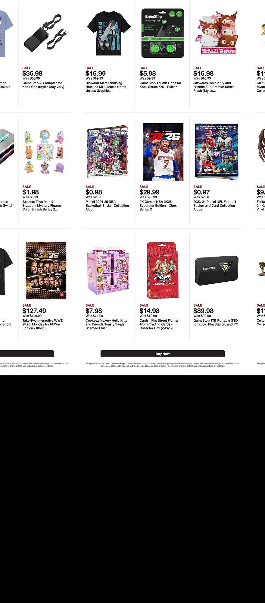 Game Stop weekly ad