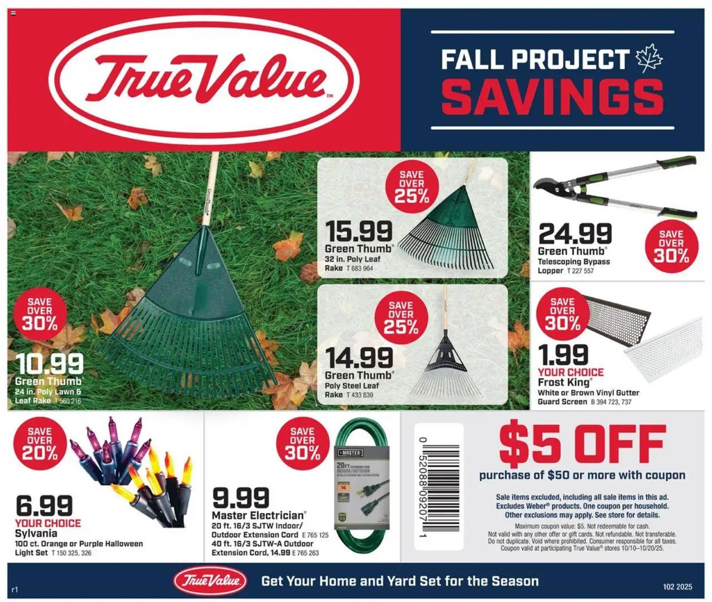 True Value weekly ad (2025-10-10 - 2025-10-21) | 1
