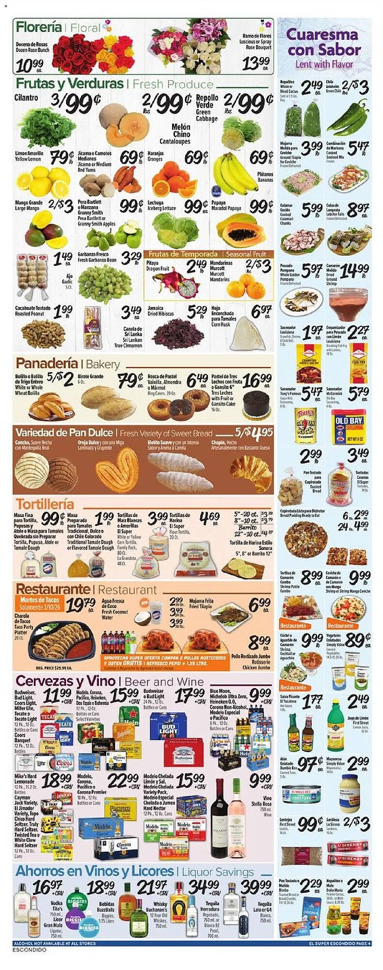 El Super weekly ad