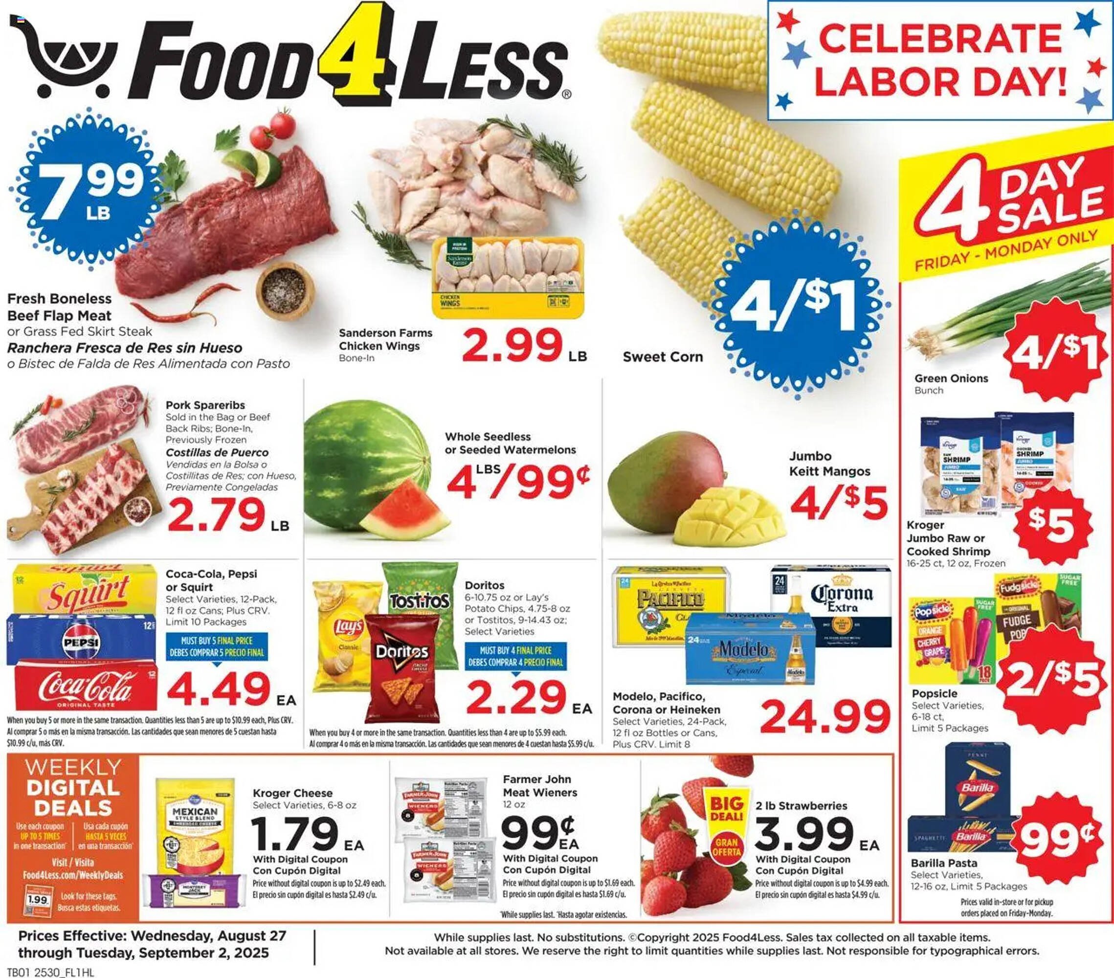 Food 4 Less Weekly Ad (2025-08-27 - 2025-09-02) | 1