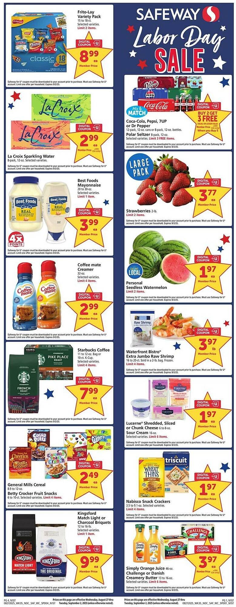 Safeway Weekly Ad (2025-08-27 - 2025-09-02) | 1