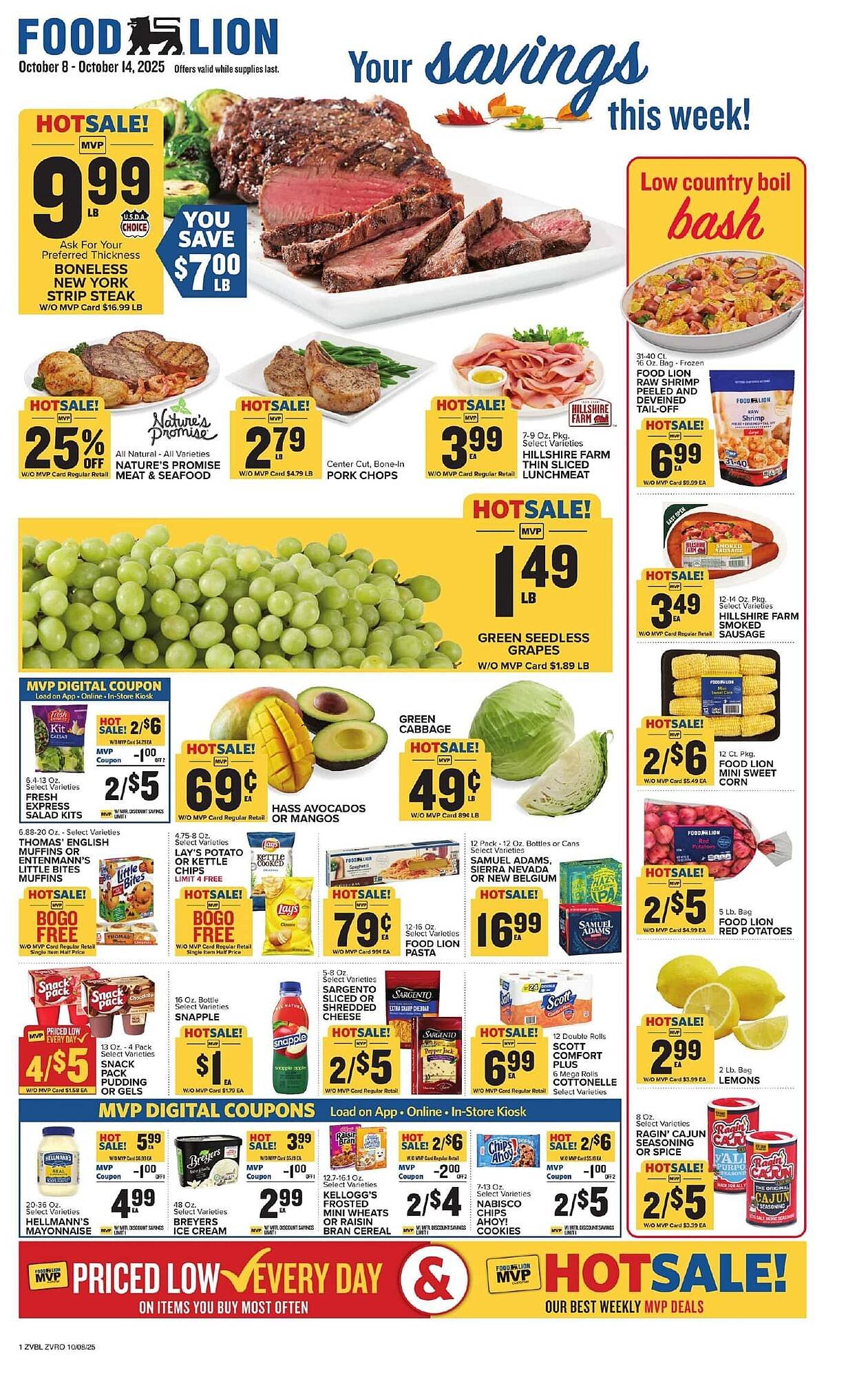 Food Lion weekly ad (2025-10-08 - 2025-10-14) | 1