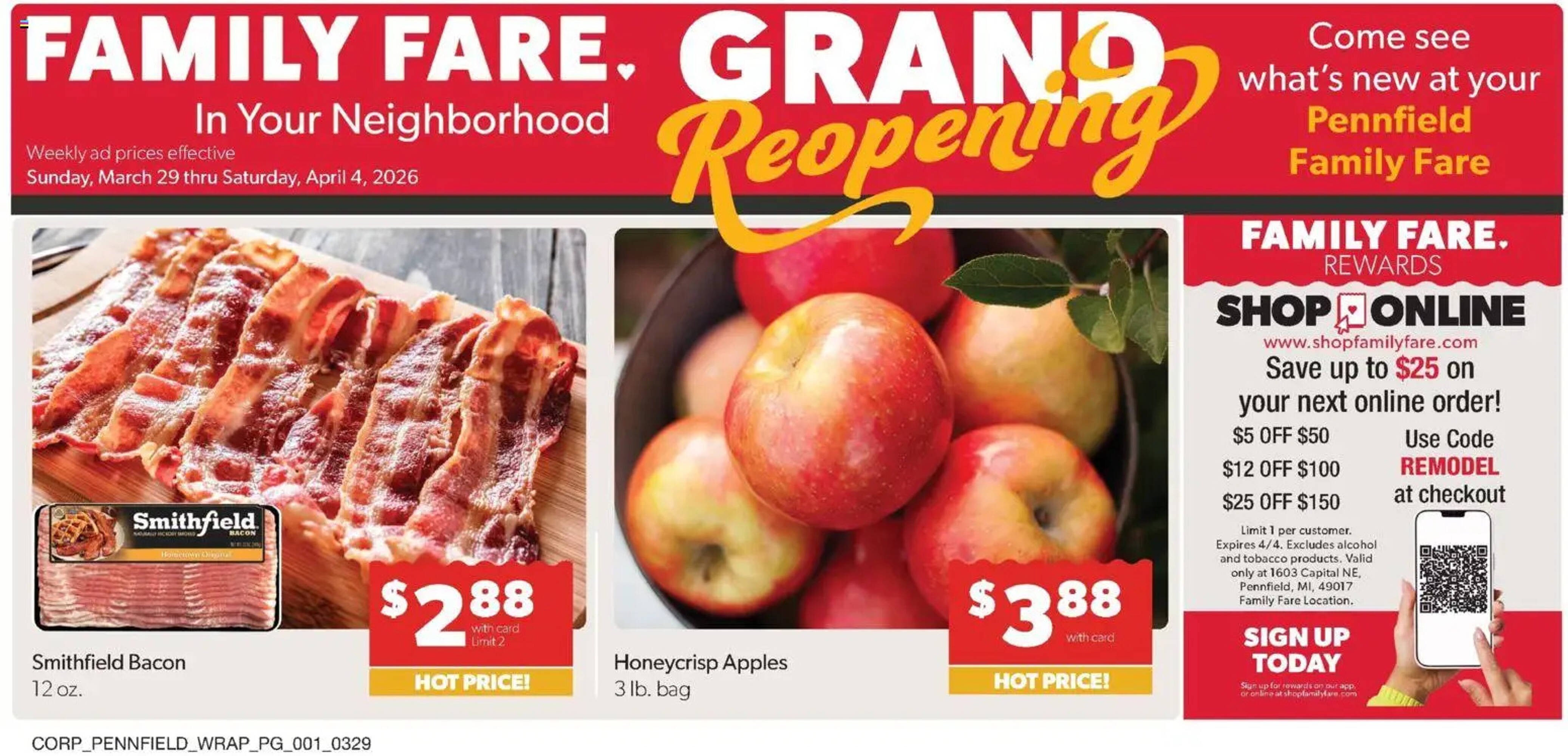 Family Fare weekly ad