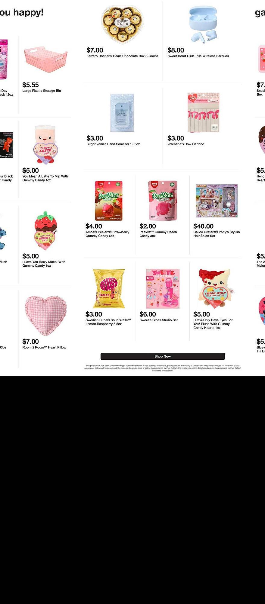 Five Below weekly ad