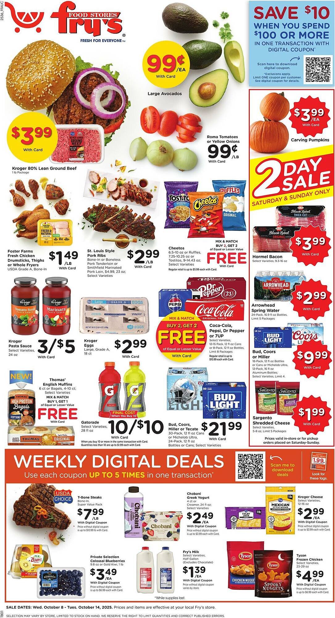 Fry&#039;s weekly ad (2025-10-08 - 2025-10-14) | 1