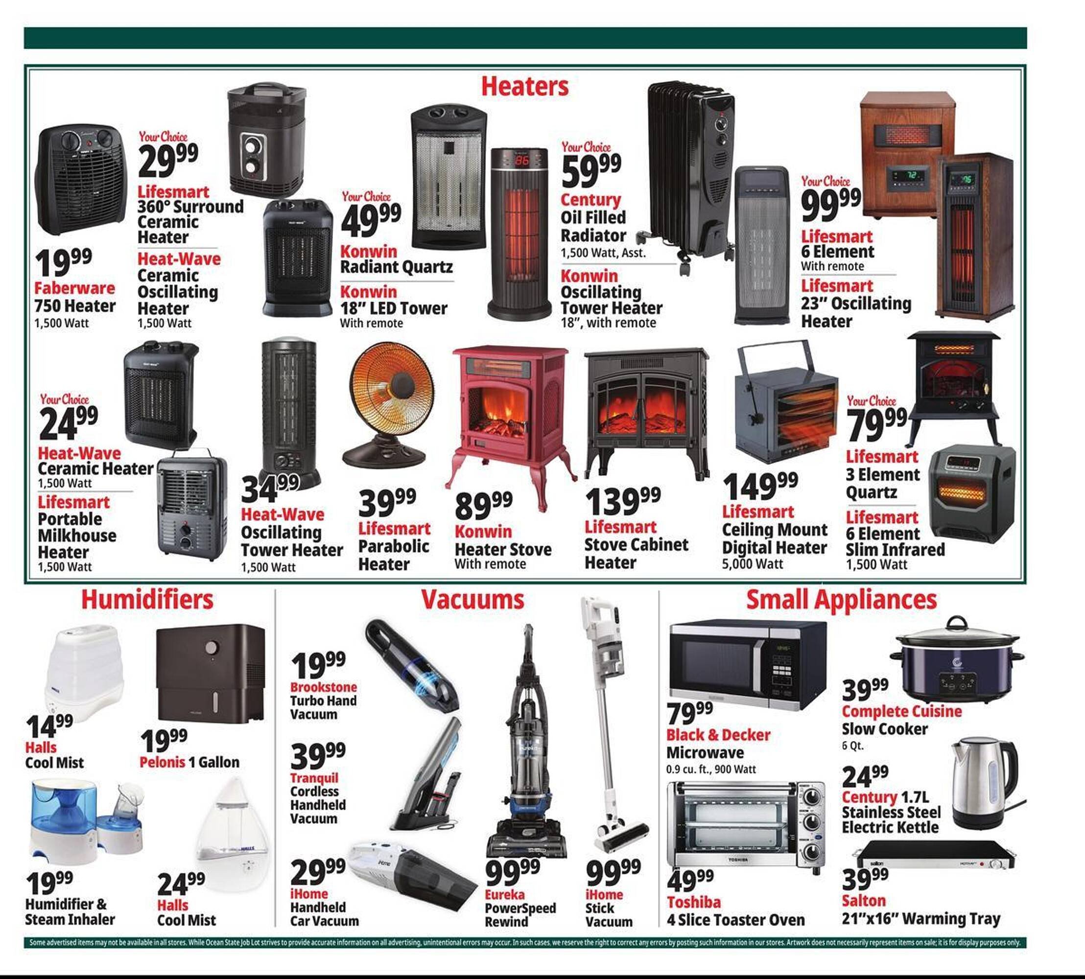 Ocean State Job Lot flyer