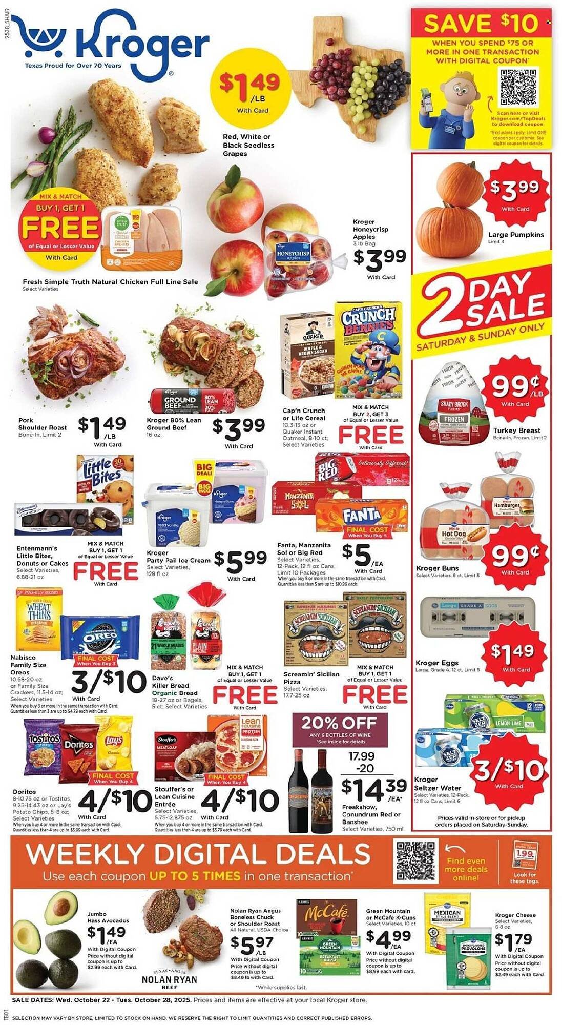 Kroger weekly ad (2025-10-22 - 2025-10-28) | 1