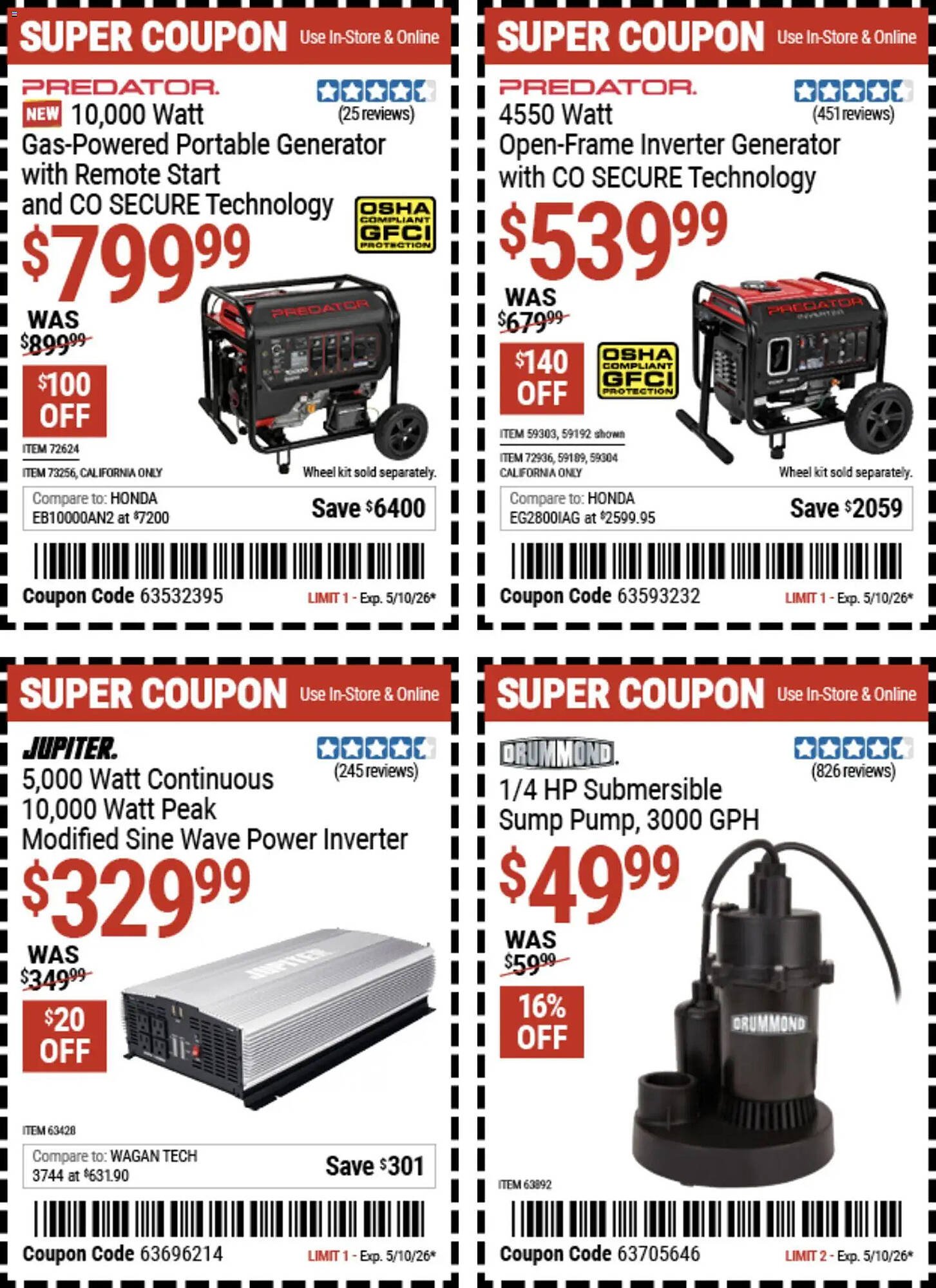 Harbor Freight Tools weekly ad