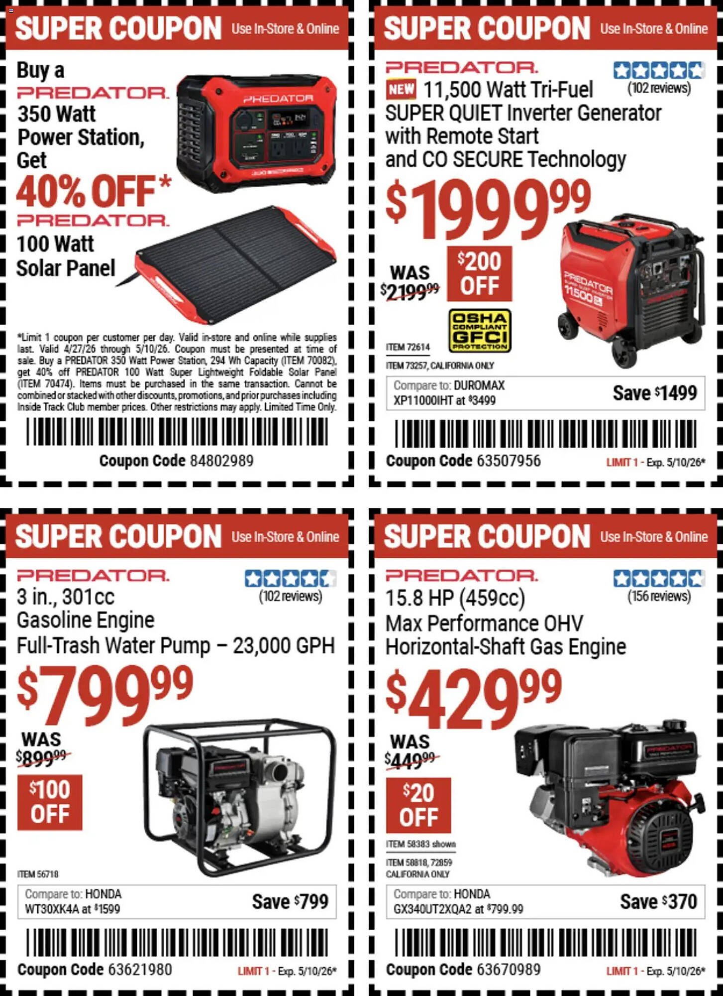 Harbor Freight Tools weekly ad