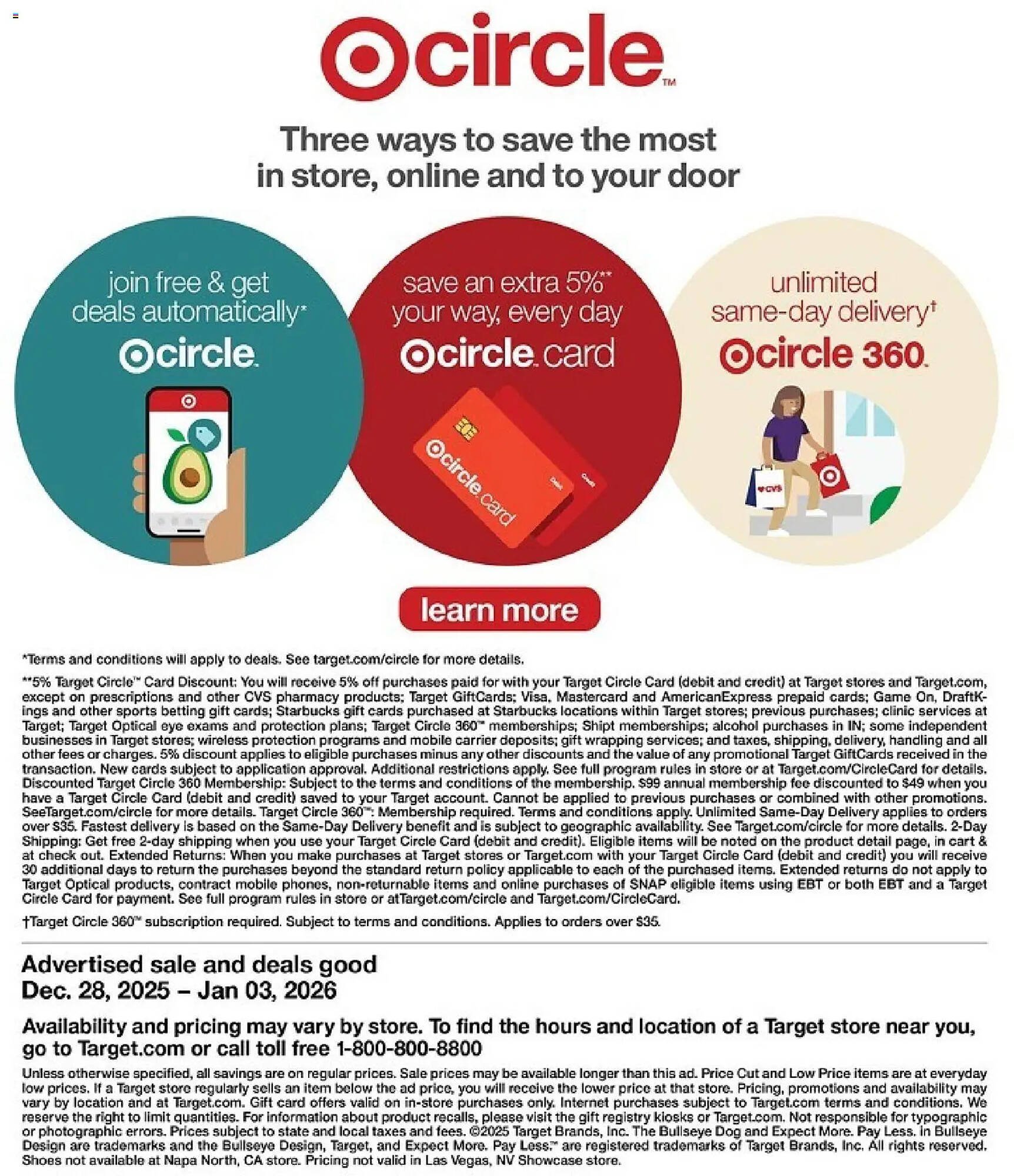 Target weekly ad