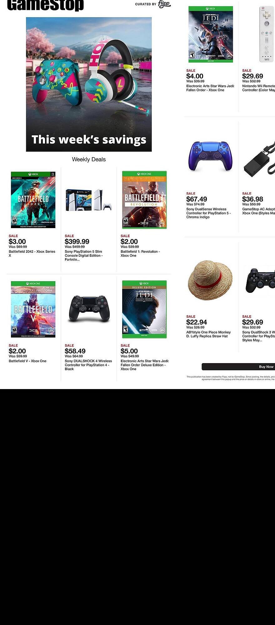 Game Stop weekly ad