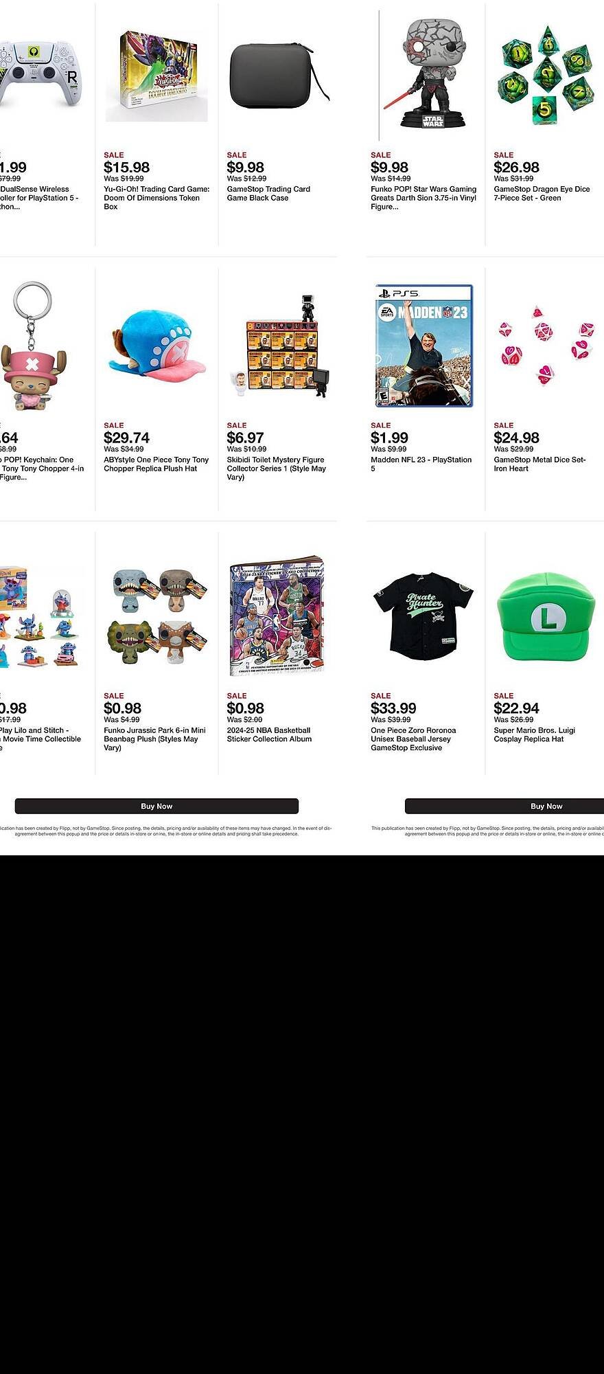 Game Stop weekly ad