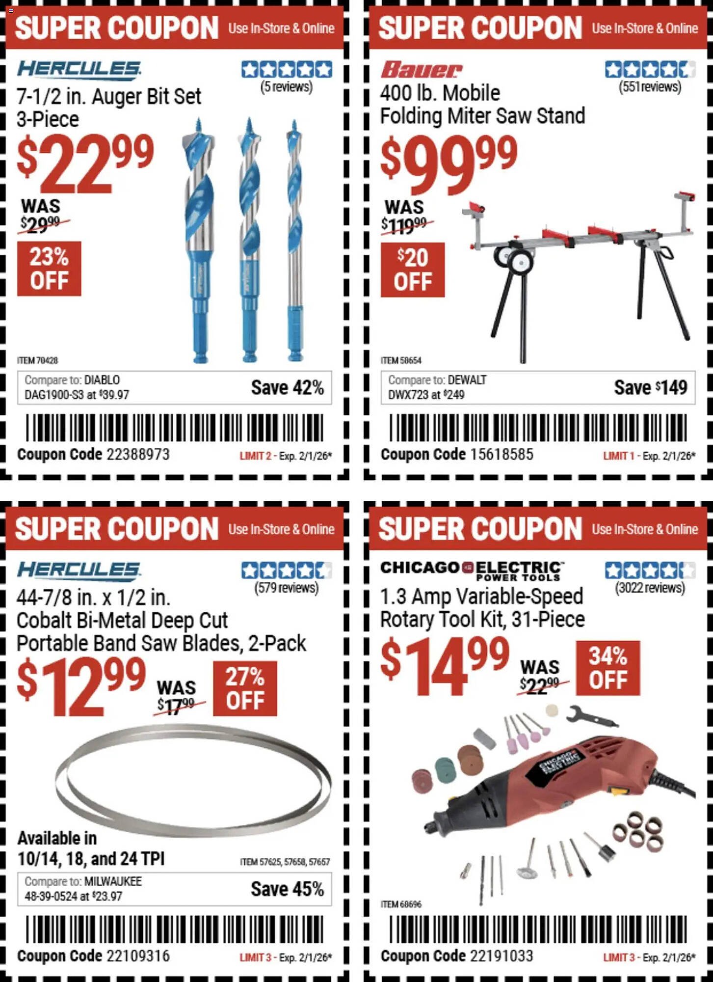 Harbor Freight Tools weekly ad