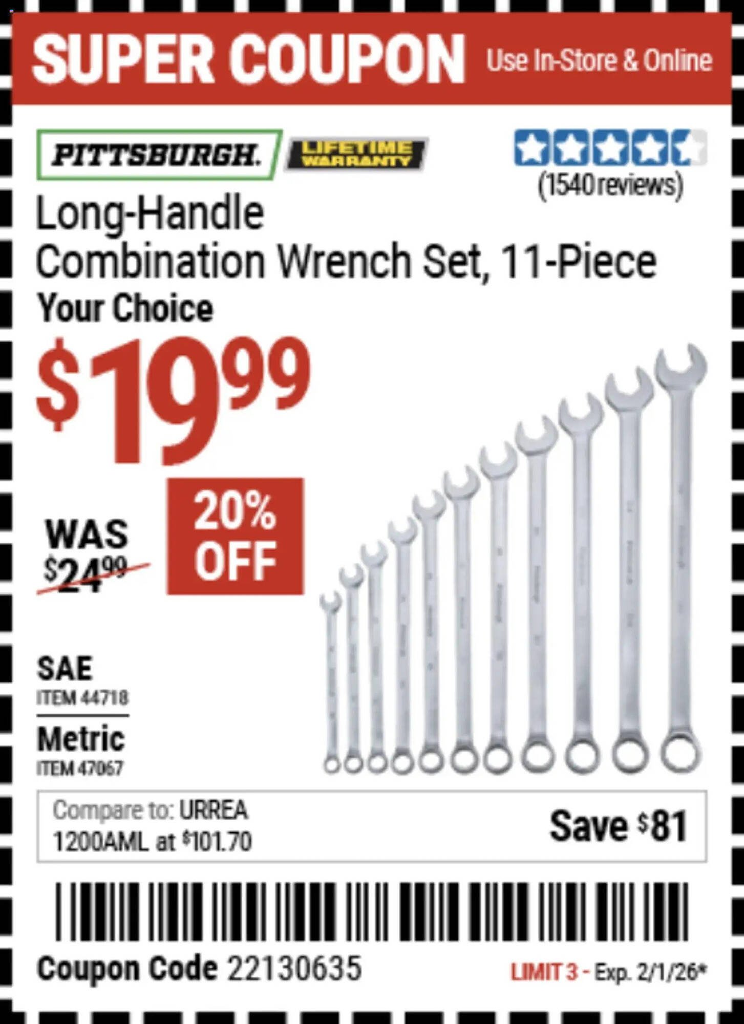 Harbor Freight Tools weekly ad