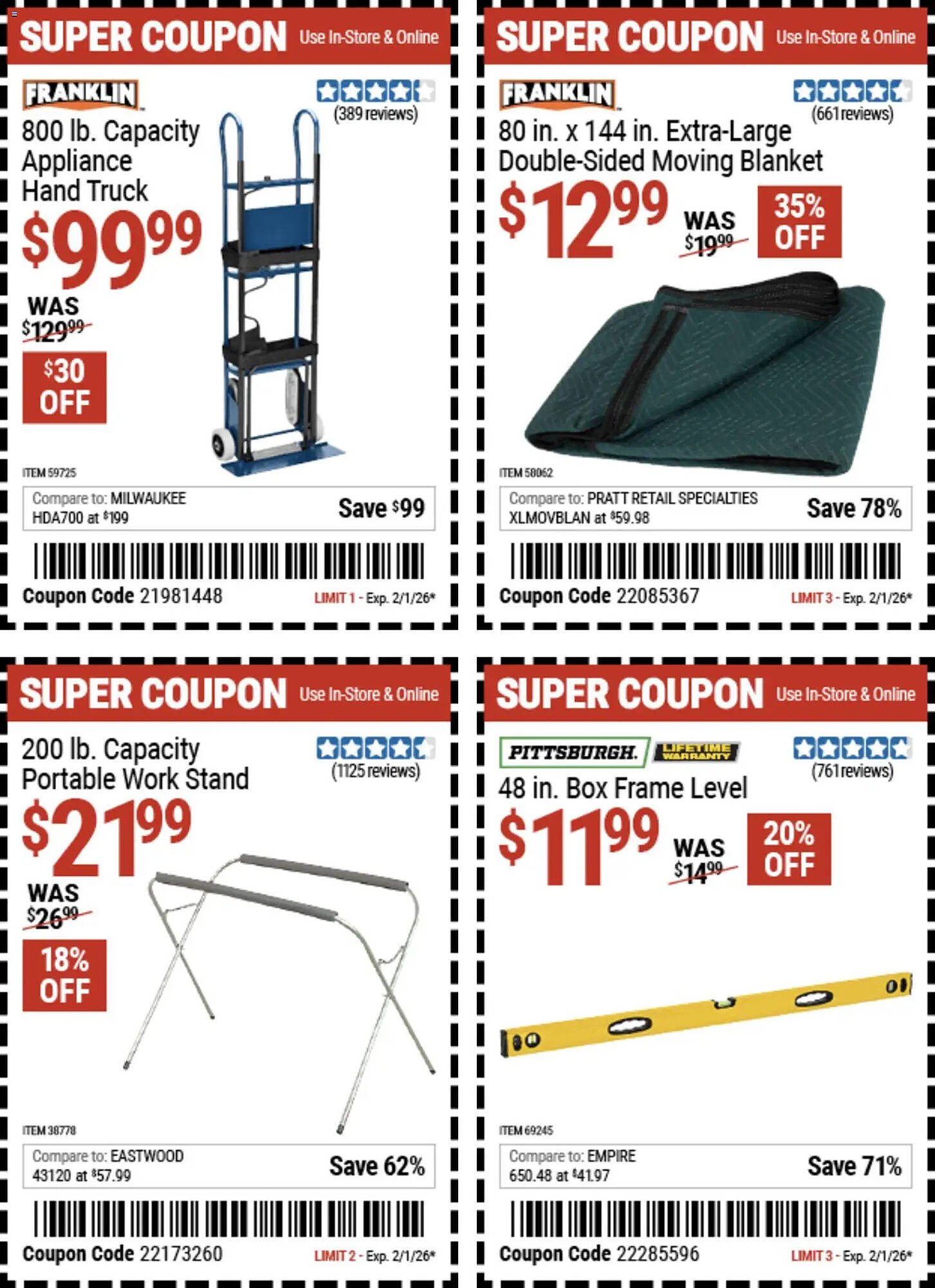 Harbor Freight Tools weekly ad