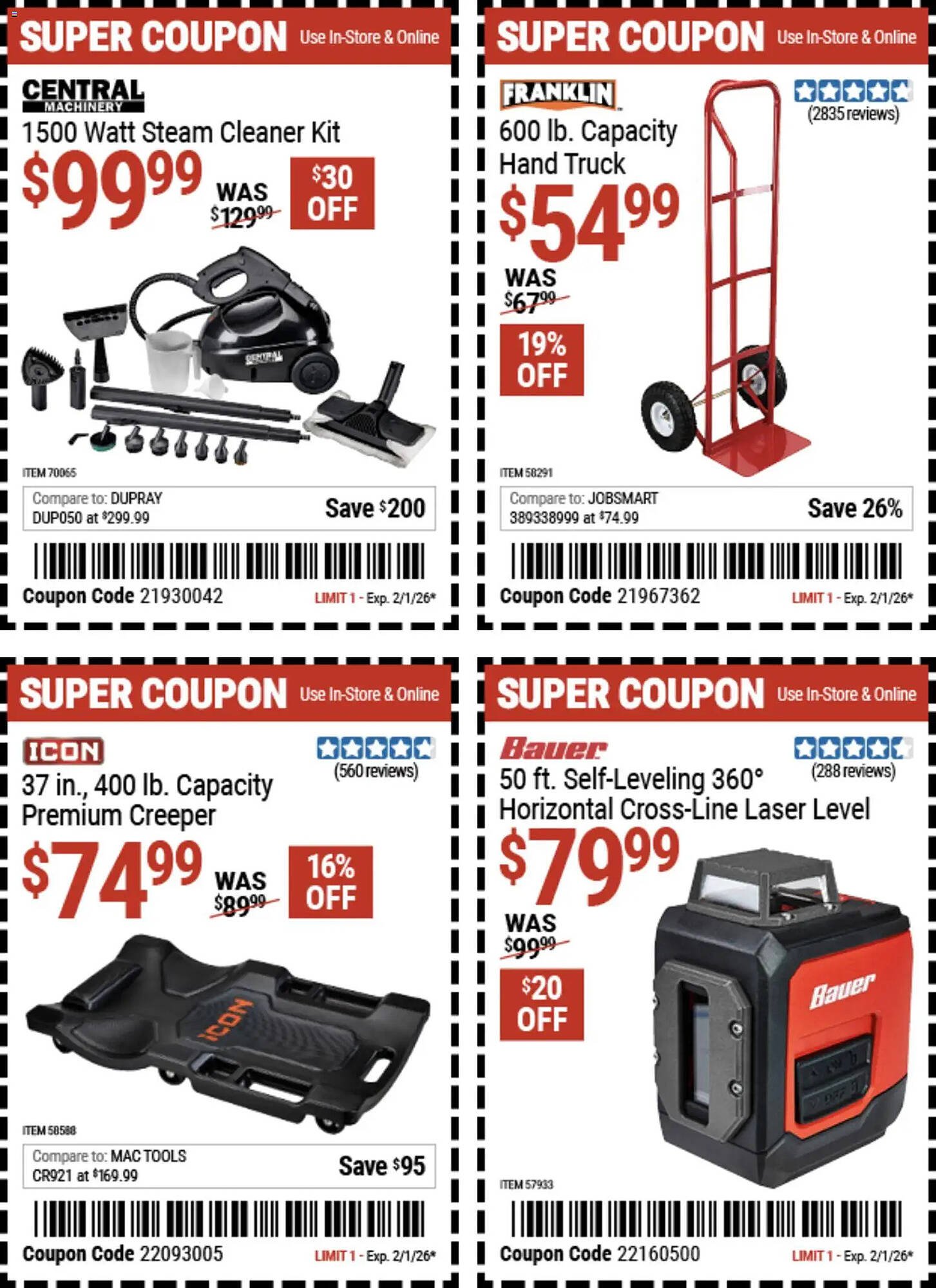 Harbor Freight Tools weekly ad