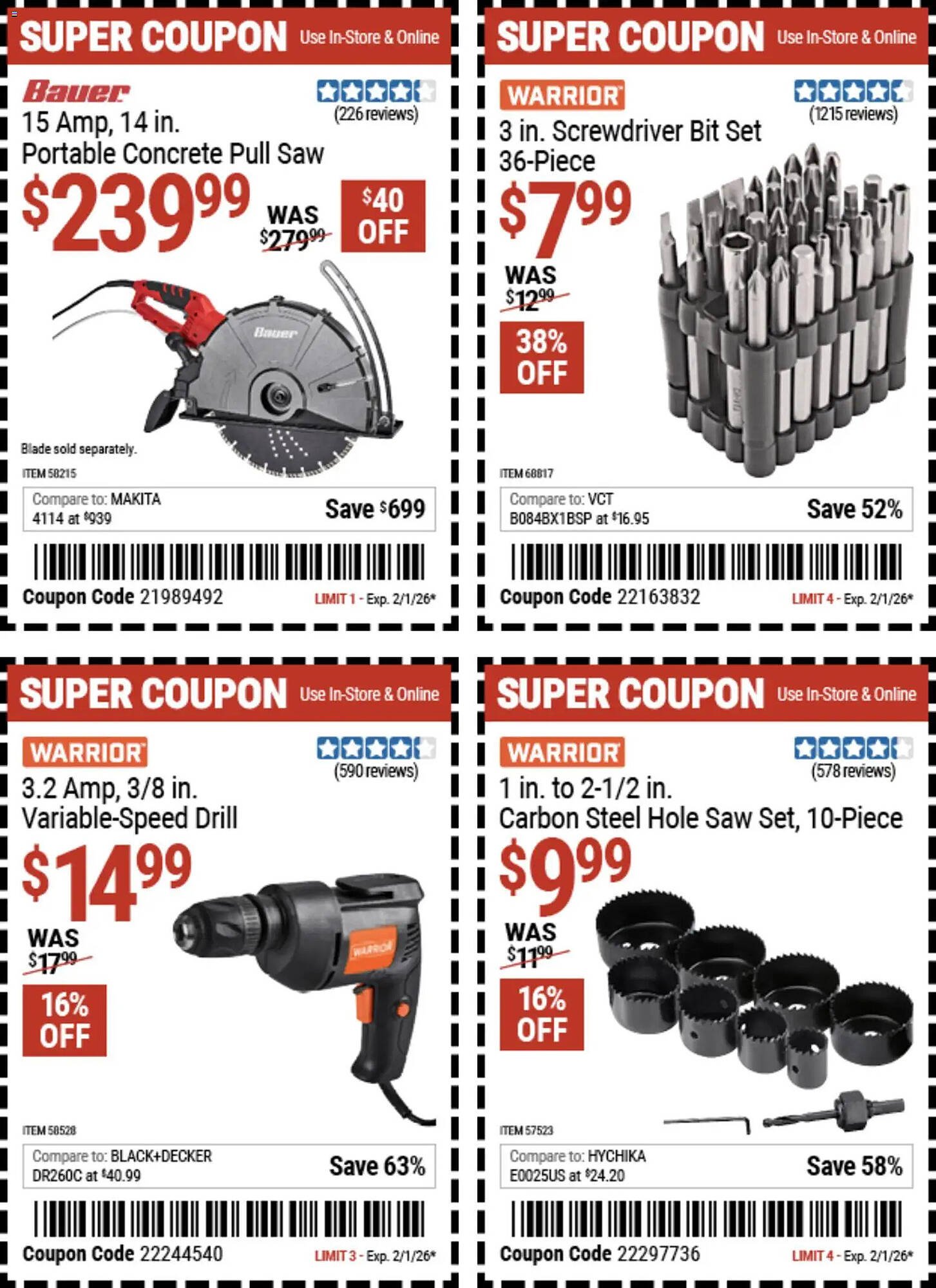 Harbor Freight Tools weekly ad