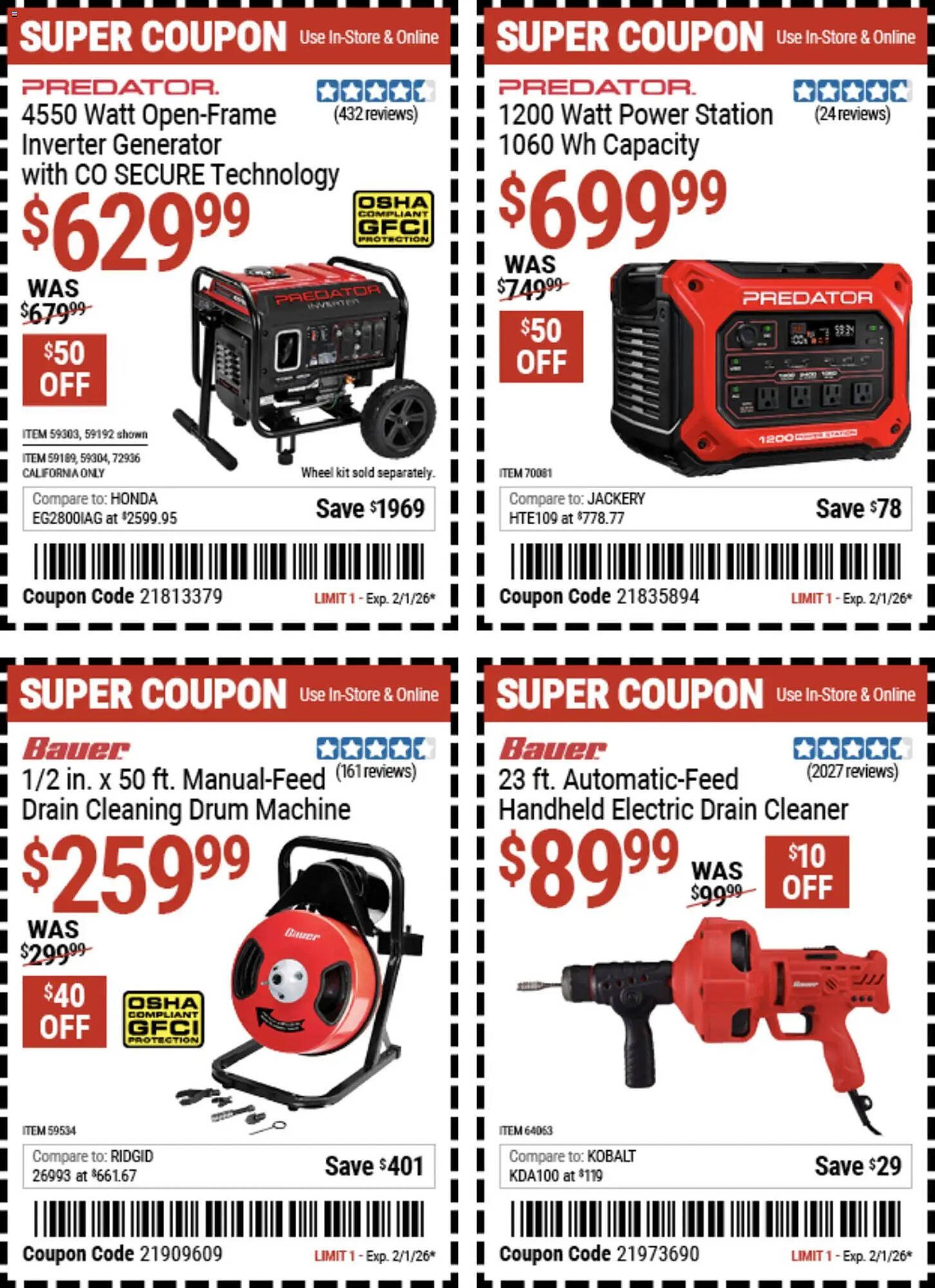 Harbor Freight Tools weekly ad