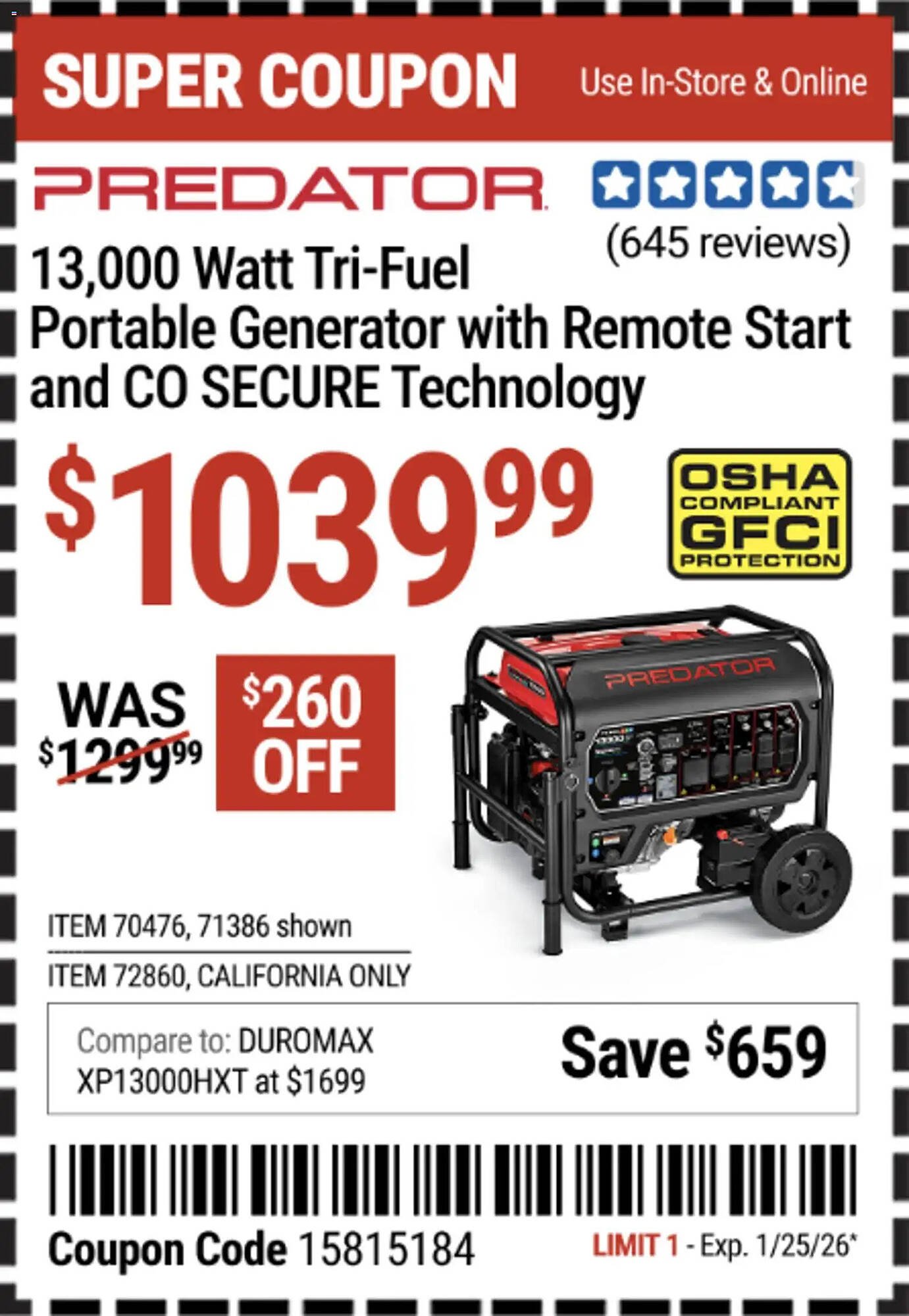 Harbor Freight Tools weekly ad