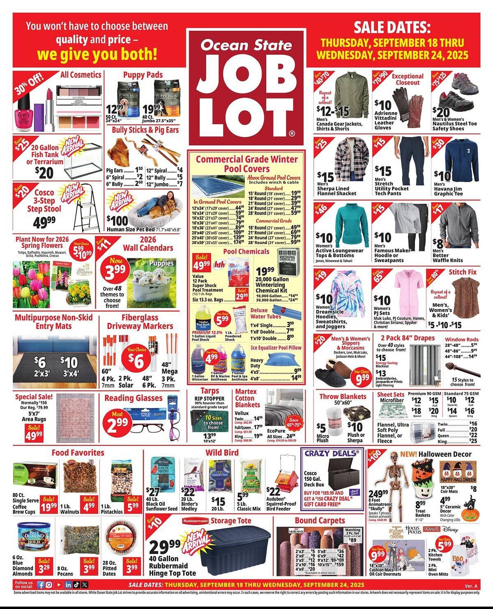 Ocean State Job Lot flyer (2025-09-18 - 2025-09-24) | 1