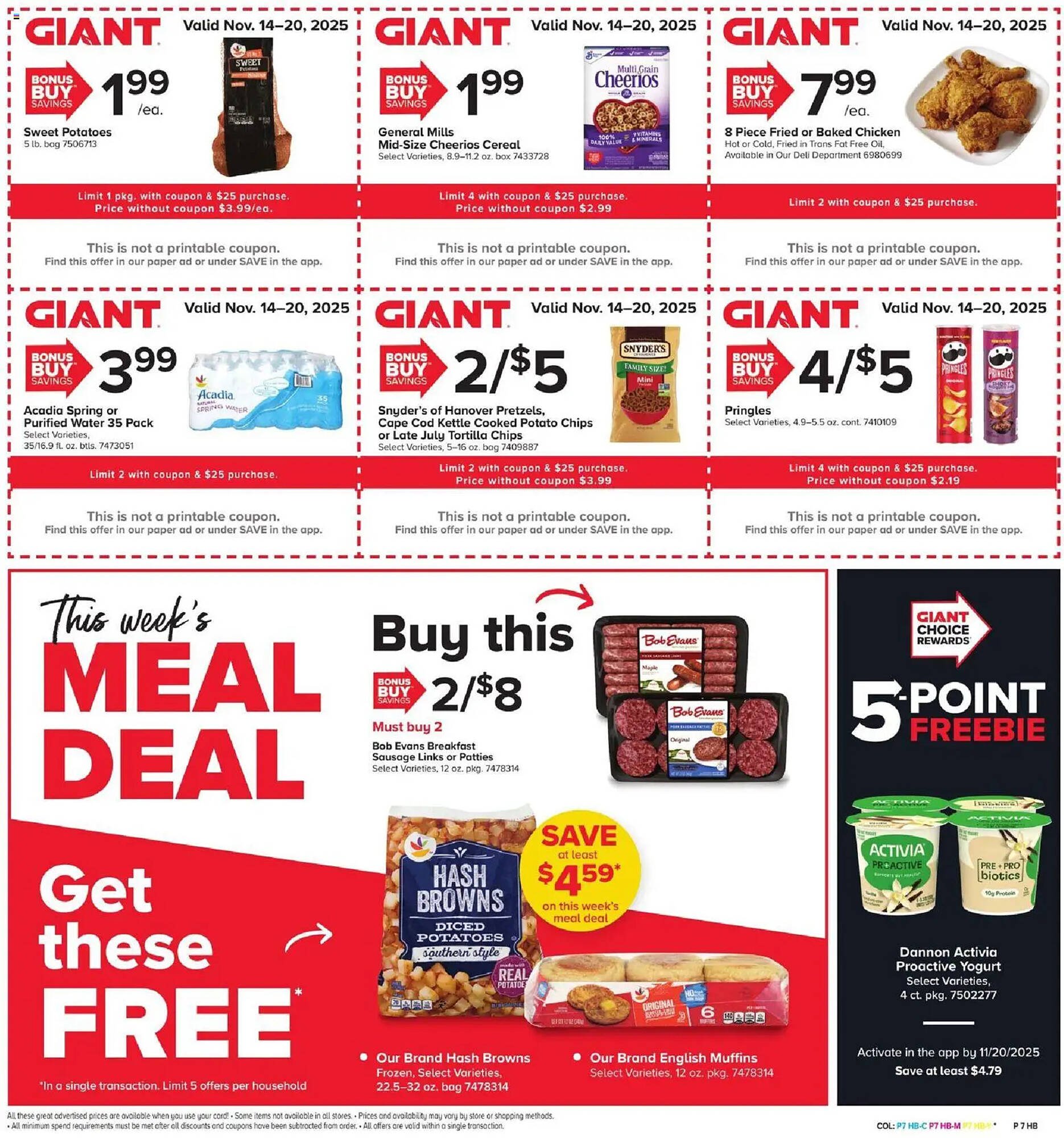 GIANT weekly ad