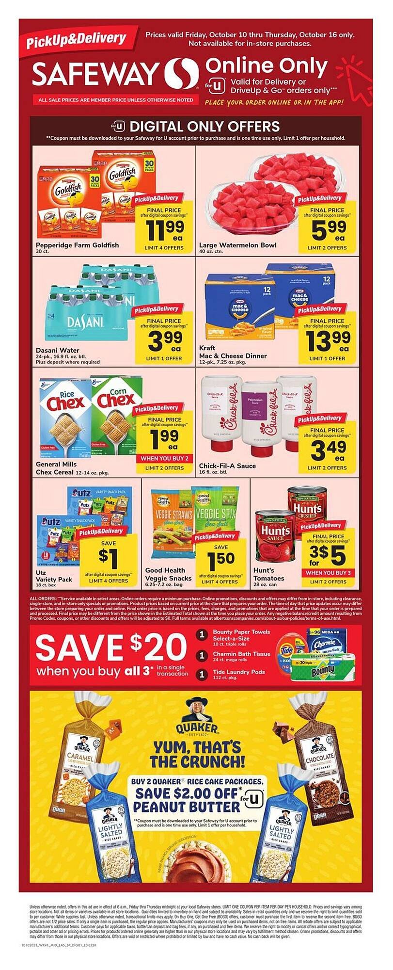 Safeway weekly ad (2025-10-10 - 2025-10-16) | 1