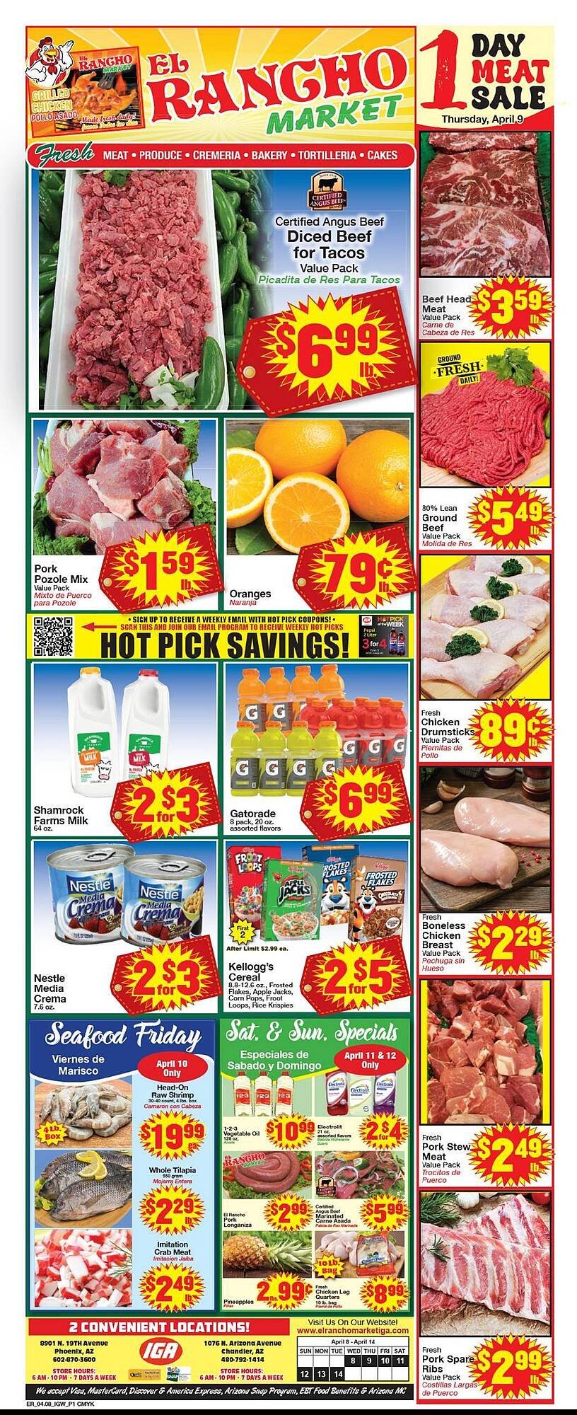 Supermercado El Rancho weekly ad