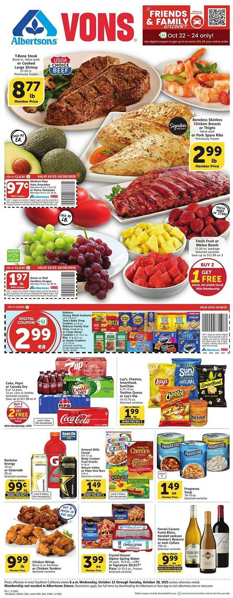 Vons weekly ad (2025-10-22 - 2025-10-28) | 1