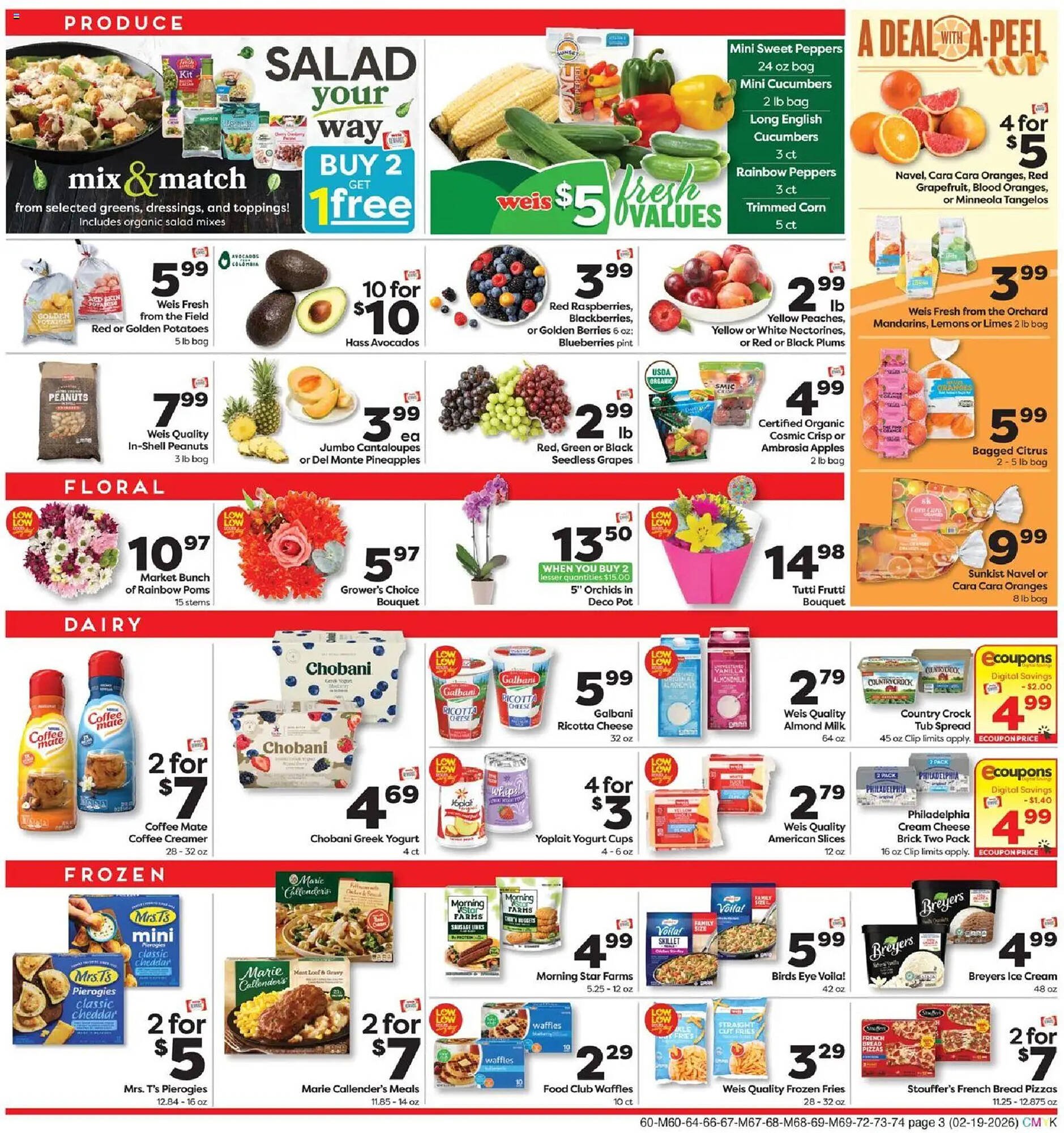 Weis Markets weekly ad