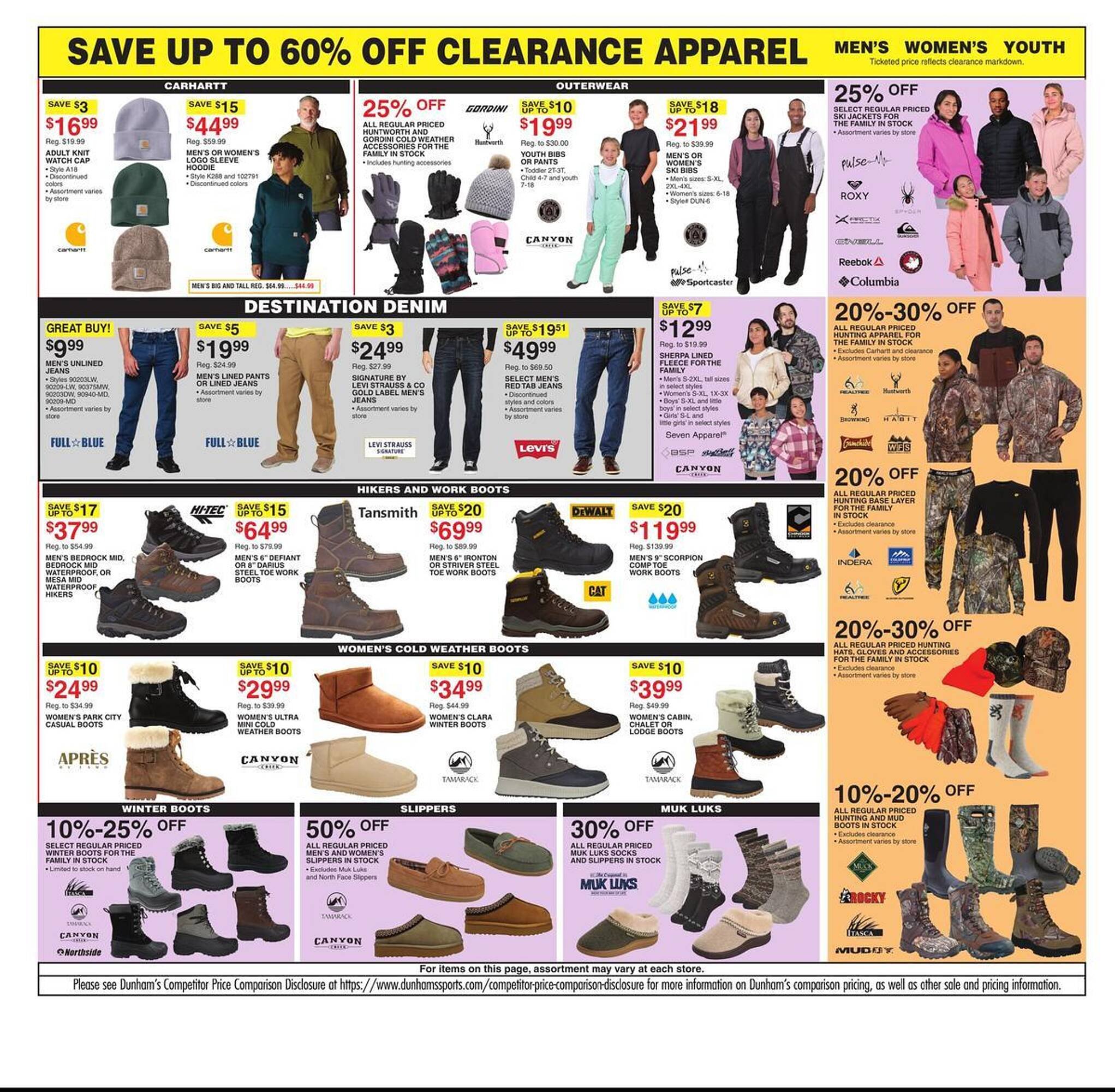 Dunham's Sports weekly ad