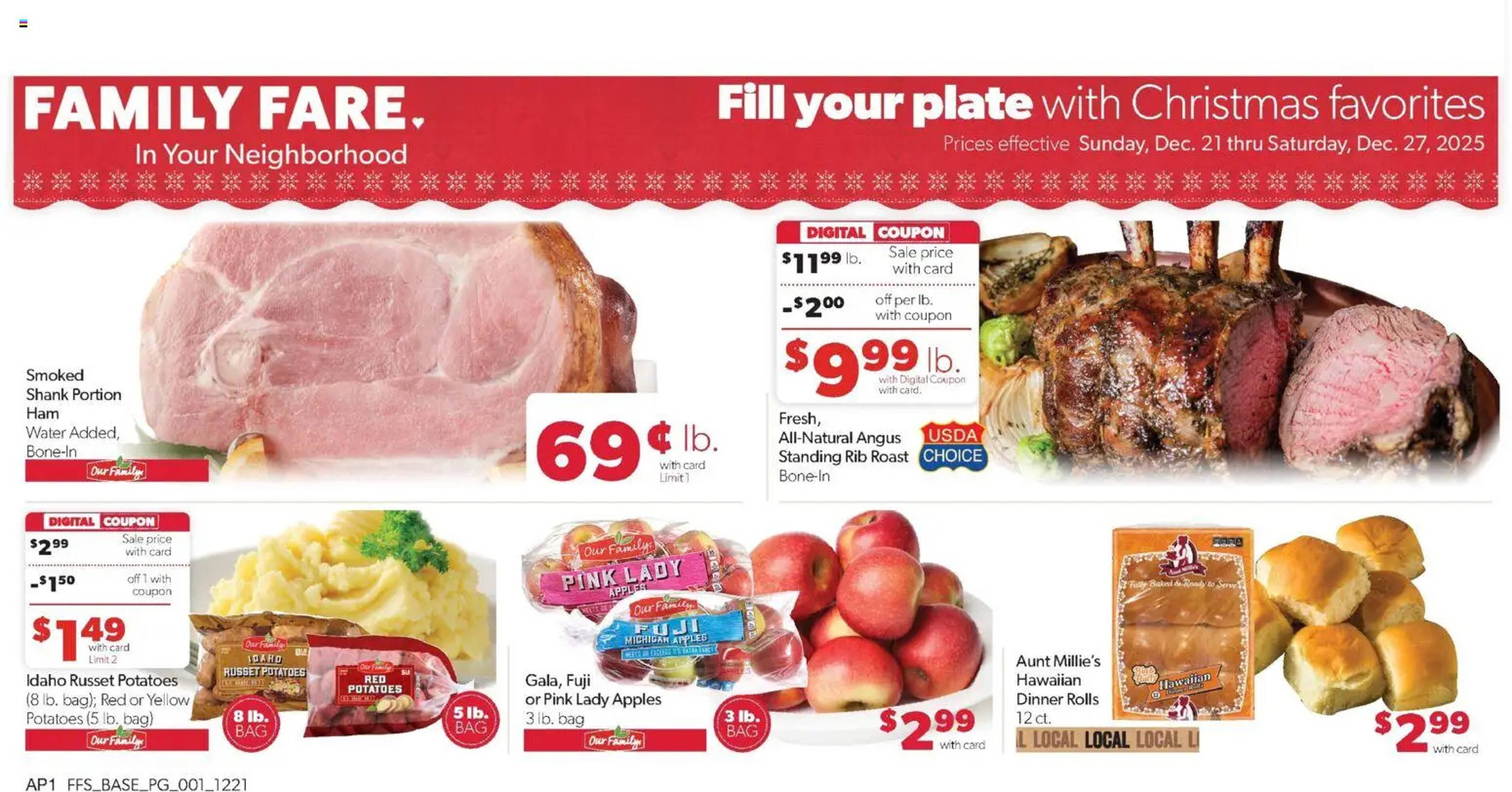 Family Fare weekly ad