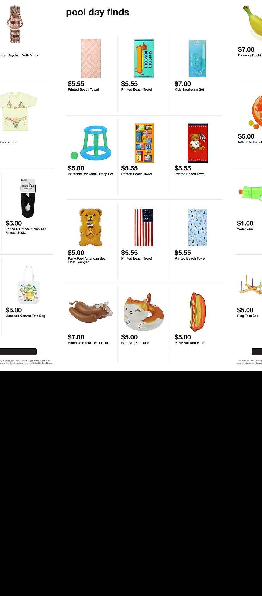 Five Below weekly ad