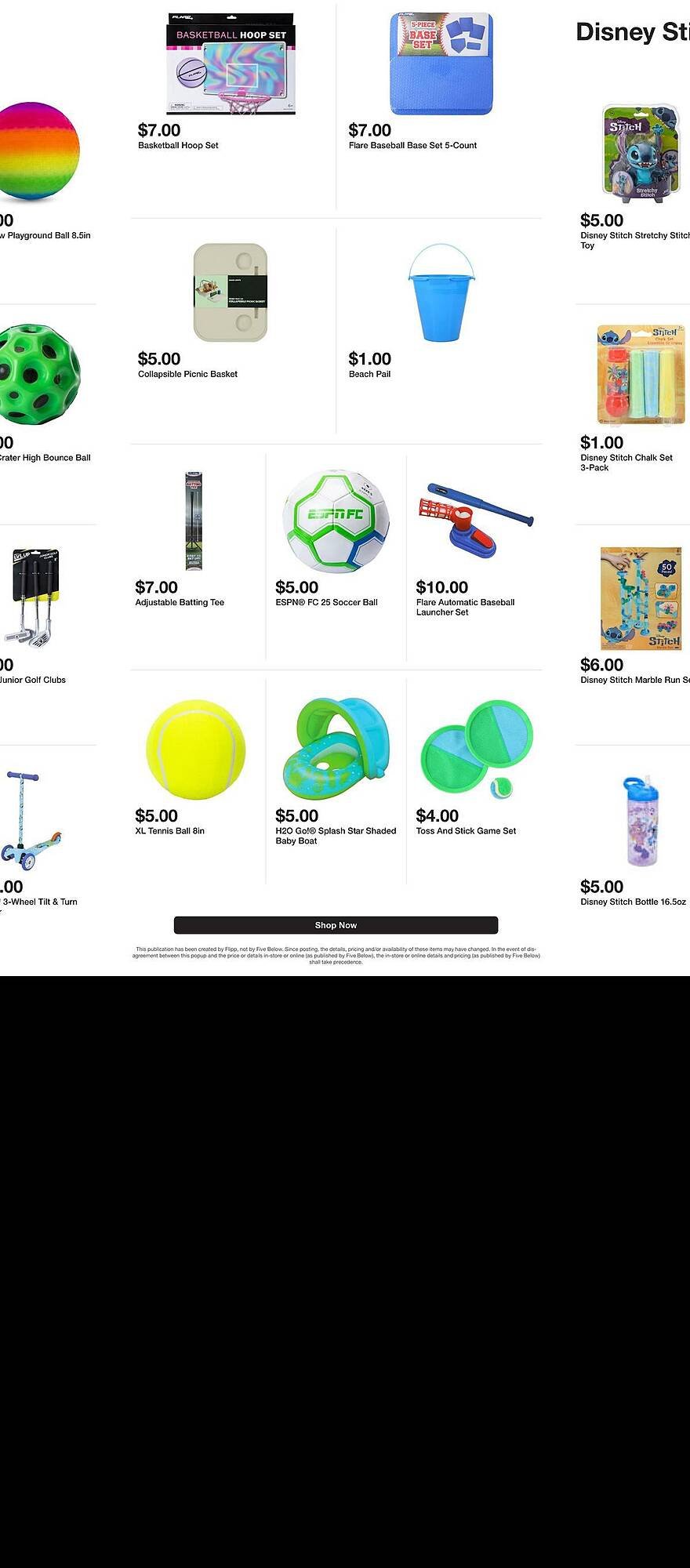 Five Below weekly ad