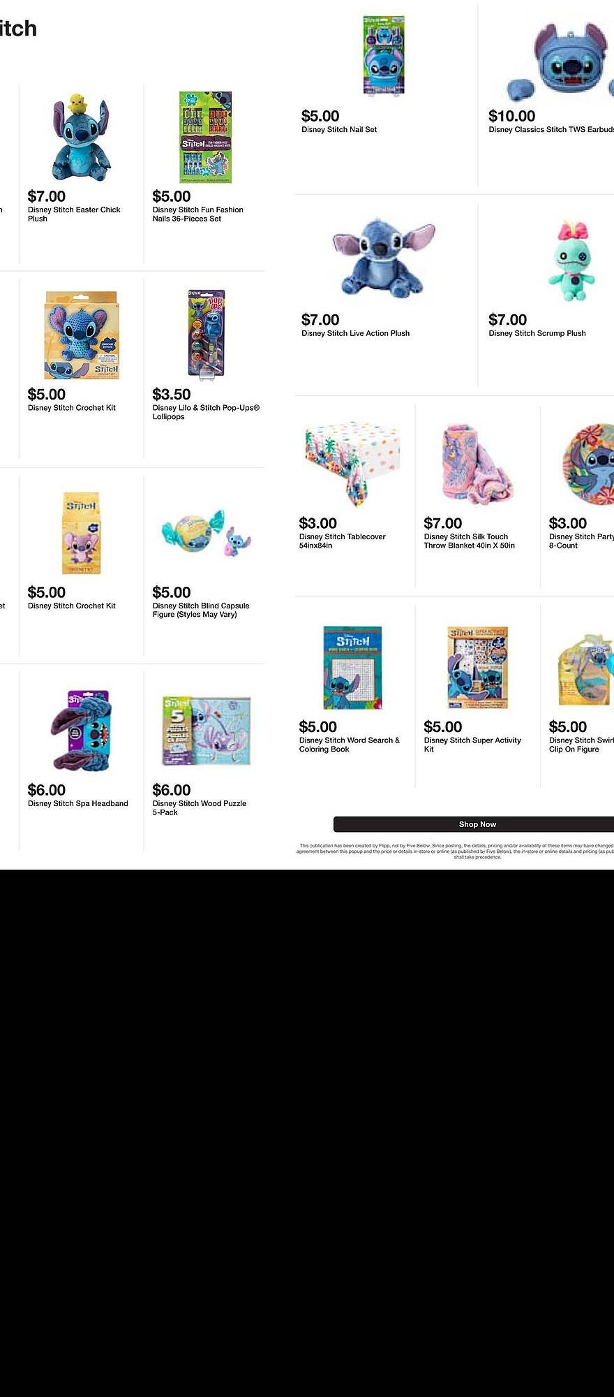 Five Below weekly ad