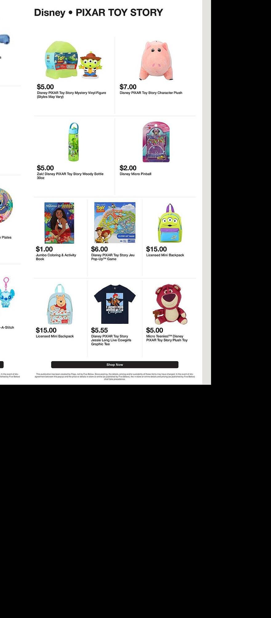 Five Below weekly ad