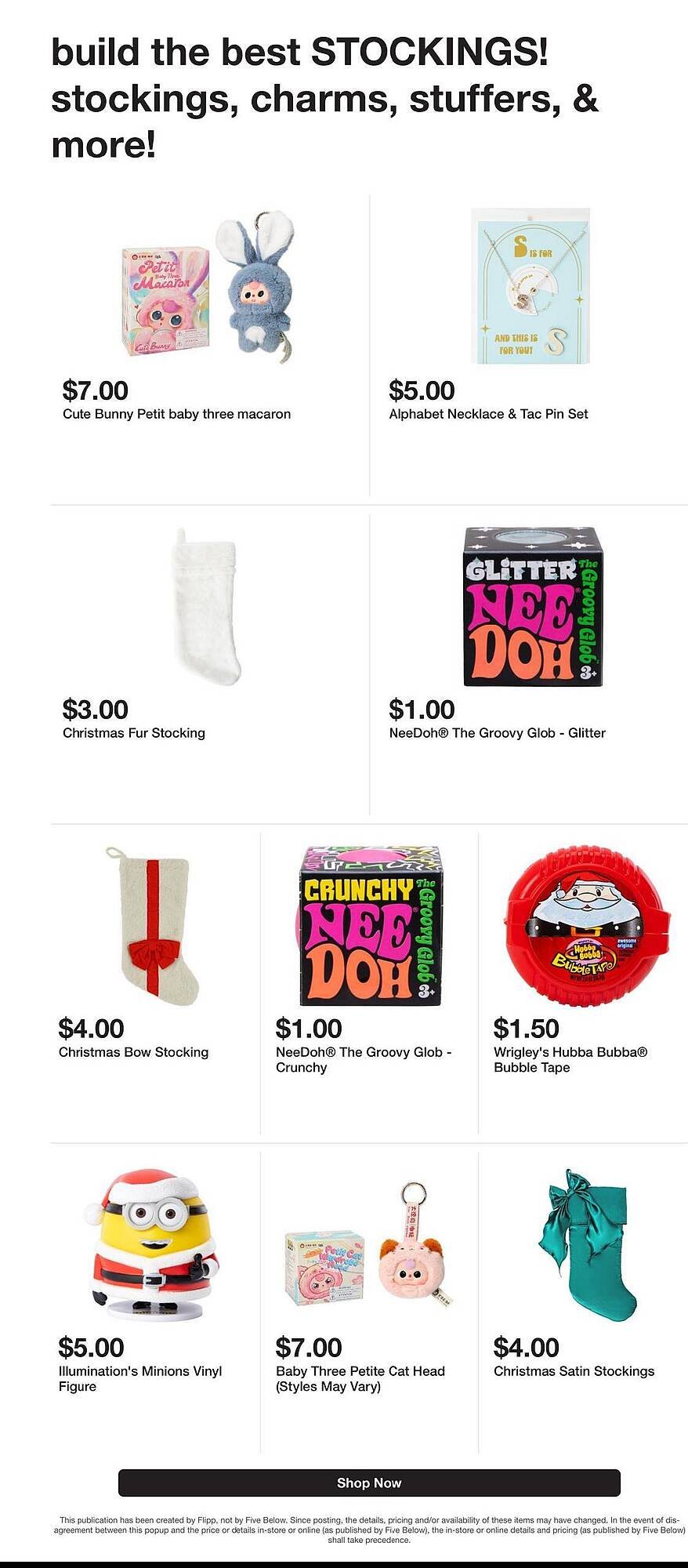 Five Below weekly ad