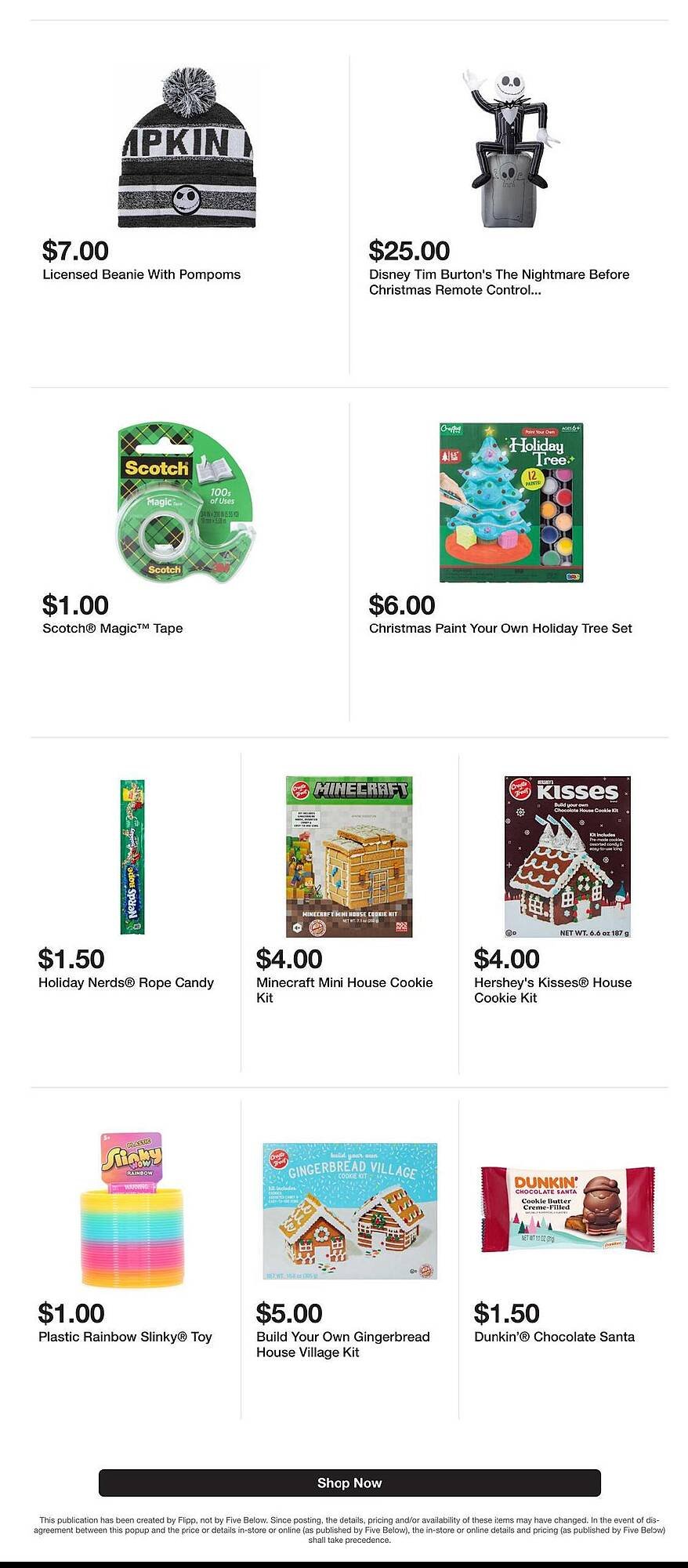 Five Below weekly ad