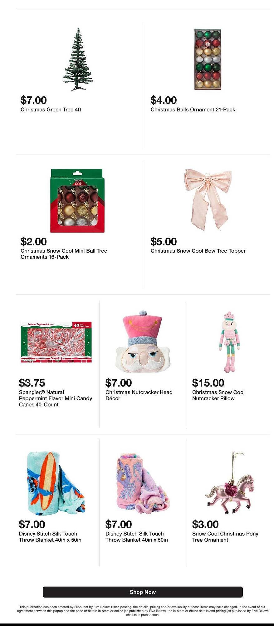 Five Below weekly ad