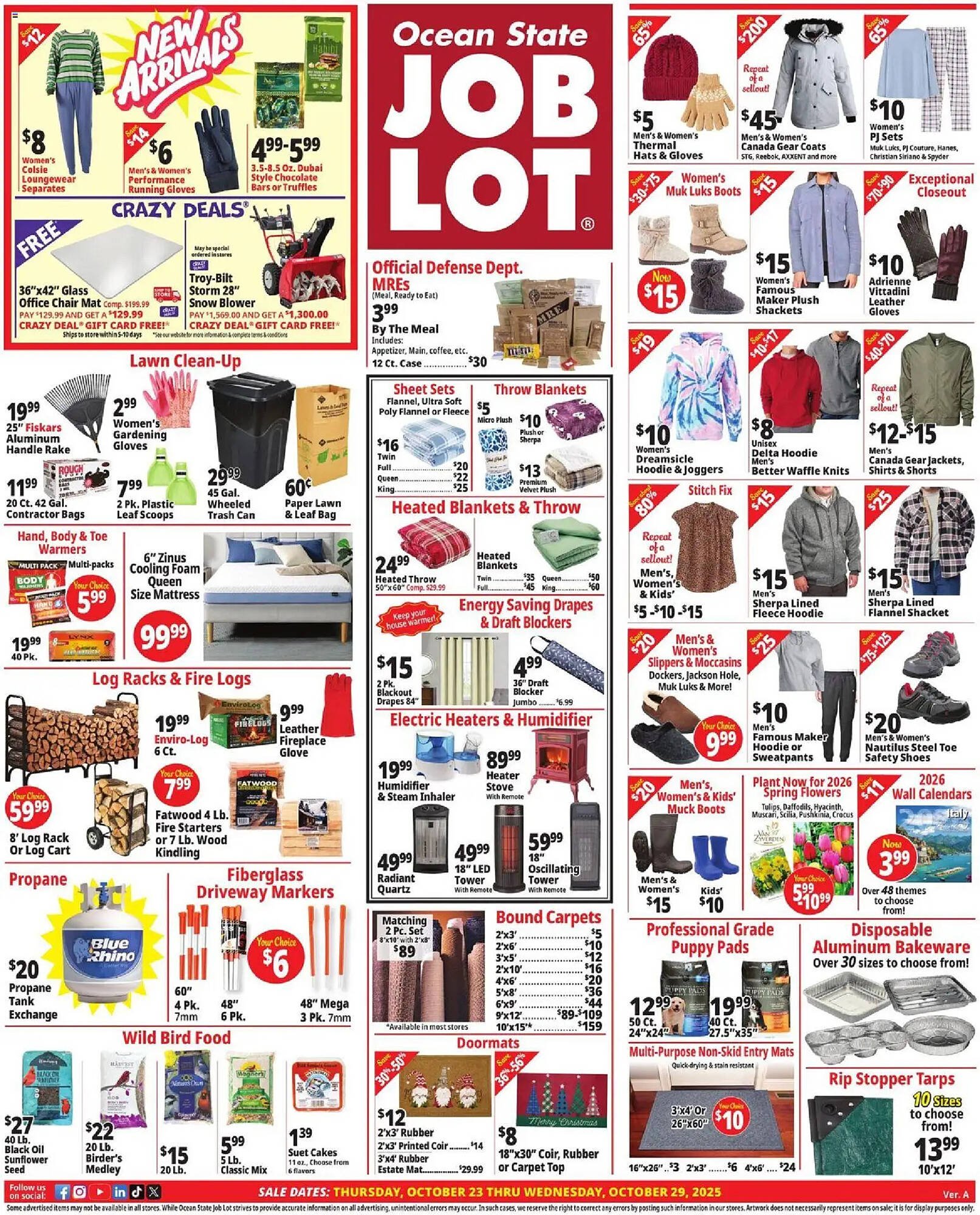 Ocean State Job Lot flyer (2025-10-23 - 2025-10-29) | 1