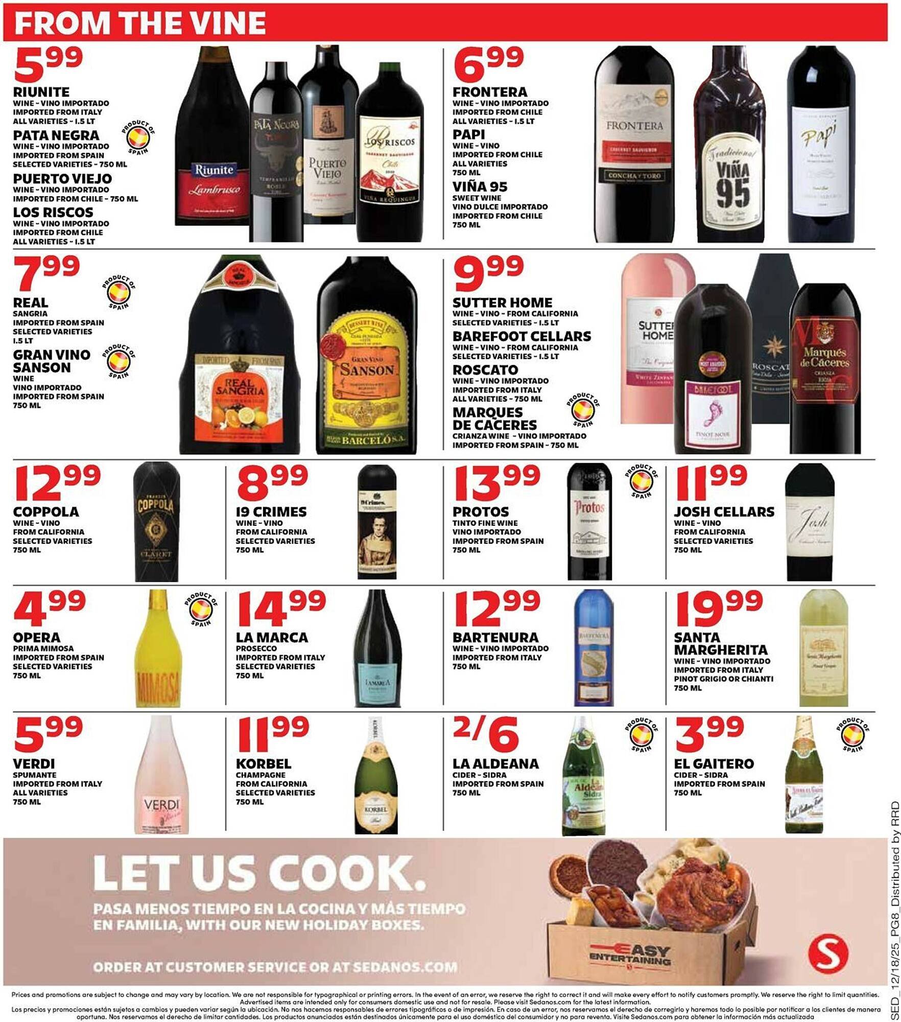 Sedano's weekly ad