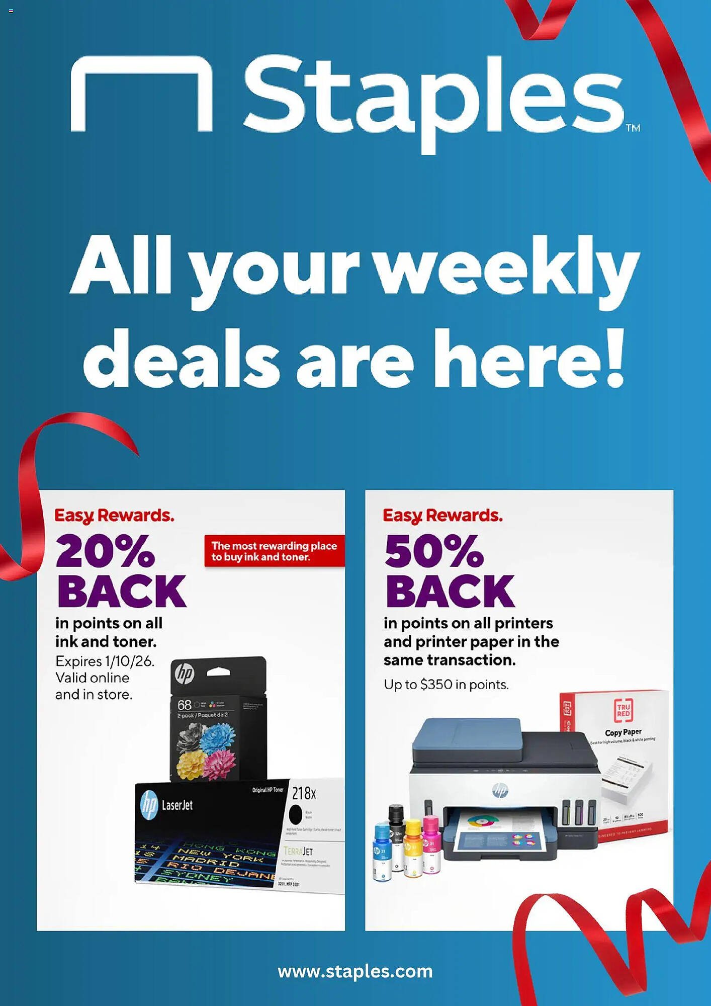 Staples weekly ad